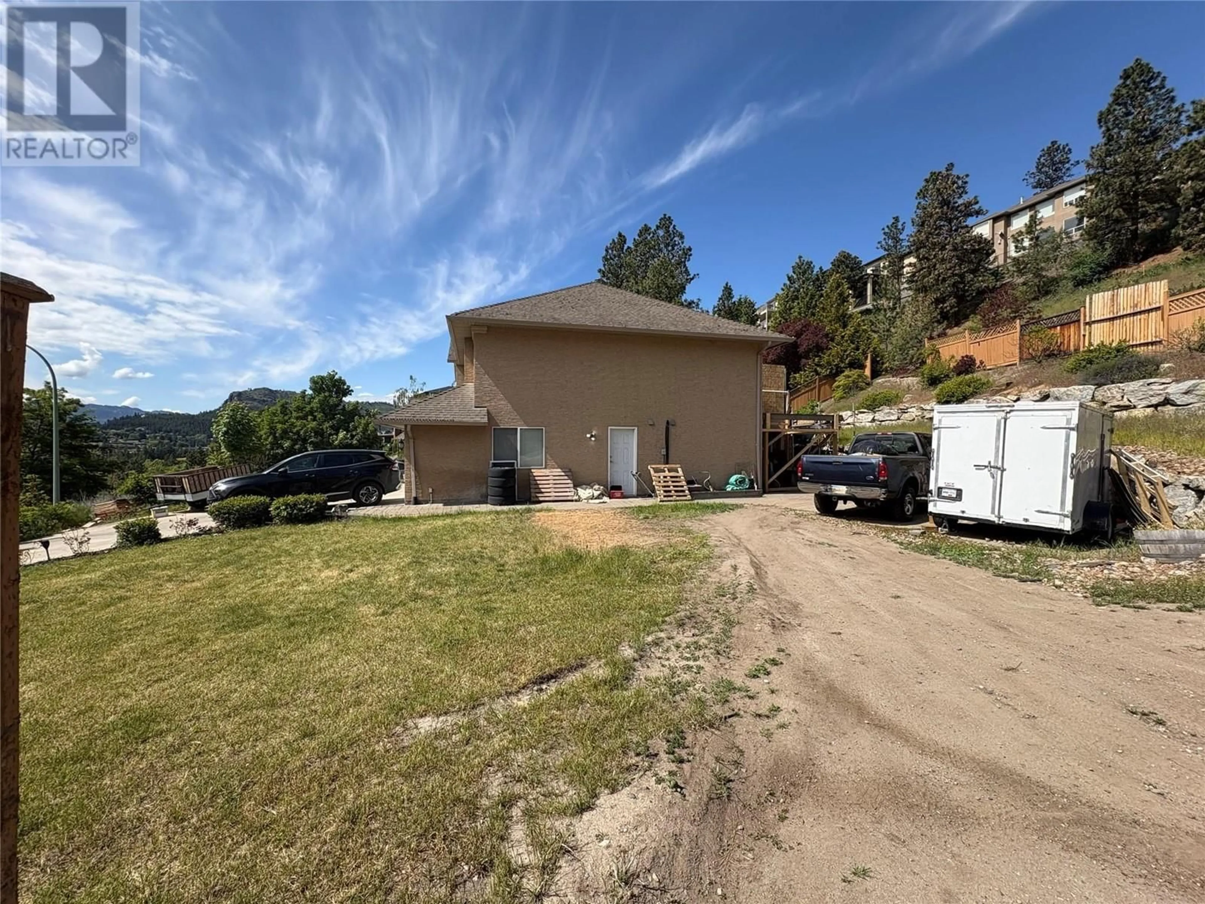 A pic from outside/outdoor area/front of a property/back of a property/a pic from drone, unknown for 2050 HORIZON DRIVE, West Kelowna British Columbia V1Z3N4