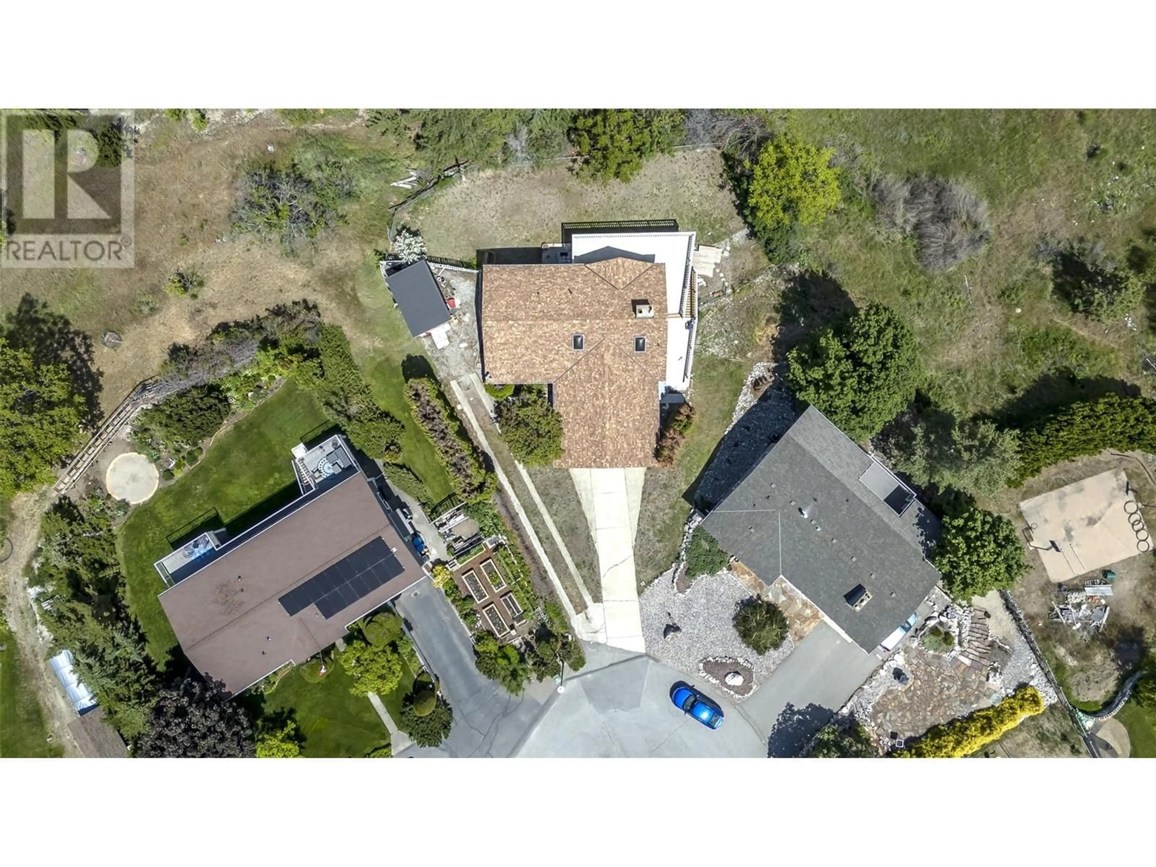 A pic from outside/outdoor area/front of a property/back of a property/a pic from drone, street for 12821 SCHAEFFER CRESCENT, Summerland British Columbia V0H1Z4