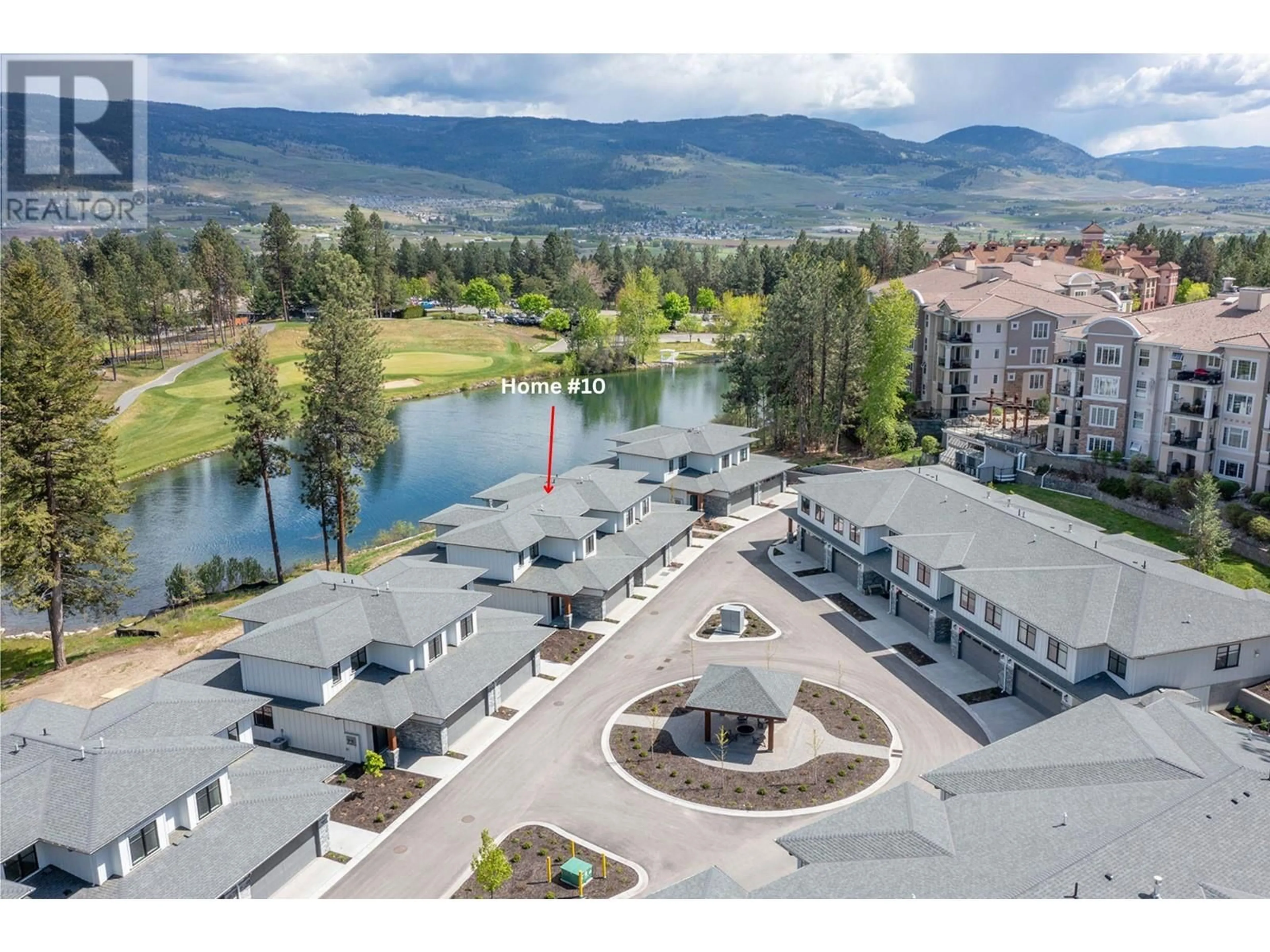 A pic from outside/outdoor area/front of a property/back of a property/a pic from drone, water/lake/river/ocean view for 10 - 1979 COUNTRY CLUB DRIVE, Kelowna British Columbia V1X0H6