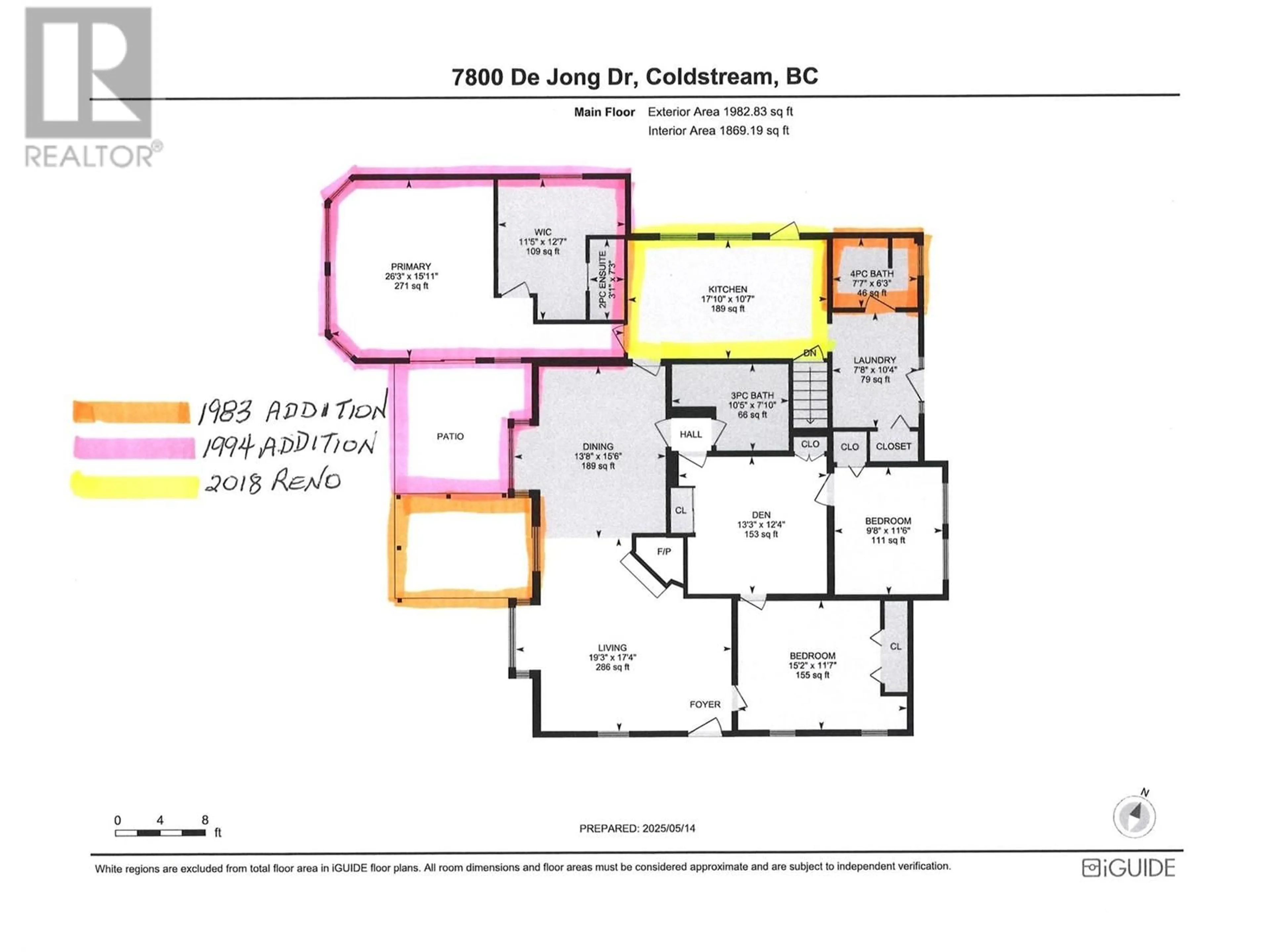 Floor plan for 7800 DE JONG DRIVE, Coldstream British Columbia V1B1P3