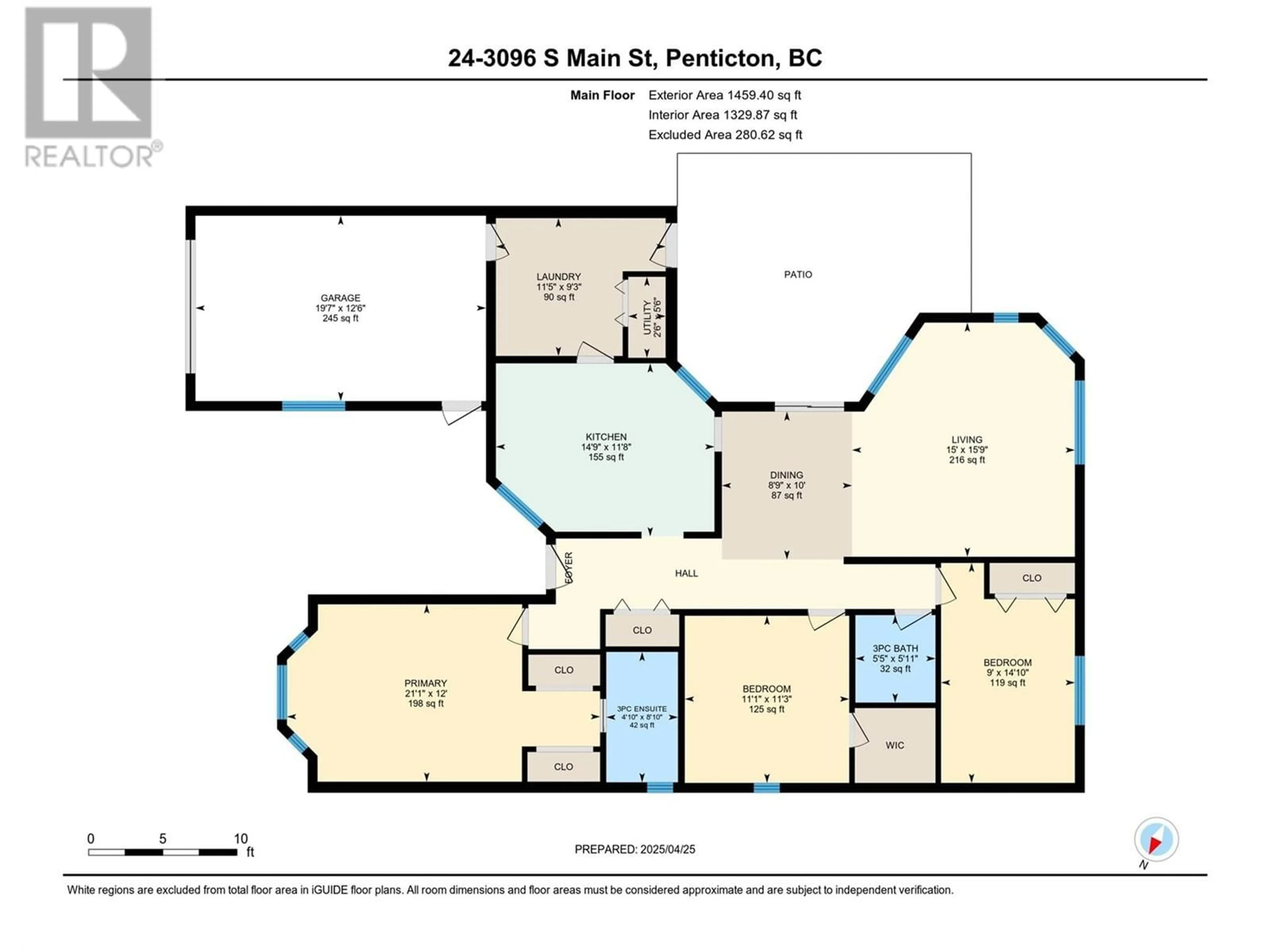 Floor plan for 24 - 3096 SOUTH MAIN STREET, Penticton British Columbia V2A8C2