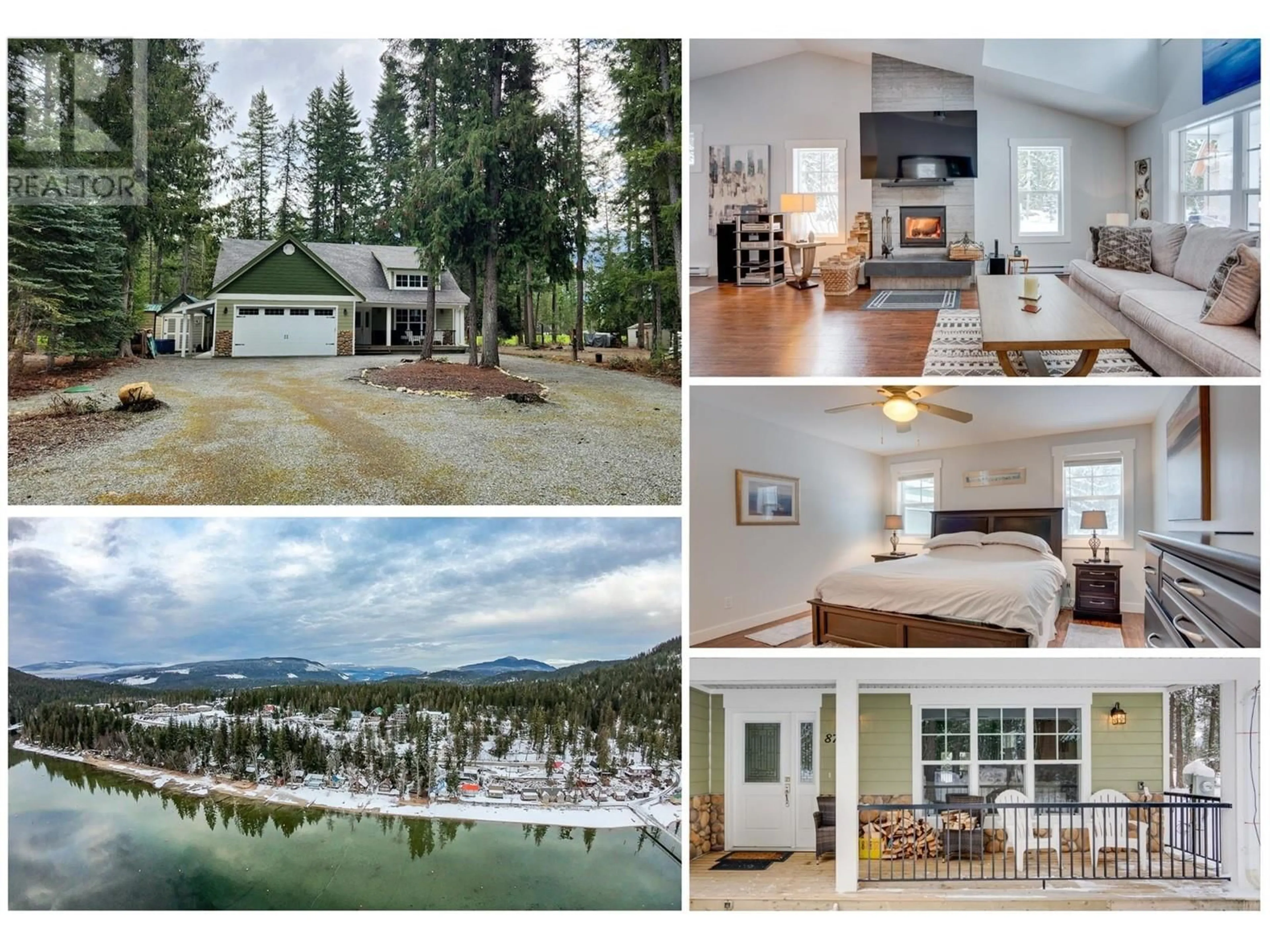 A pic from outside/outdoor area/front of a property/back of a property/a pic from drone, water/lake/river/ocean view for 87 - 3453 CESSNA ROAD, Enderby British Columbia V0E1V5