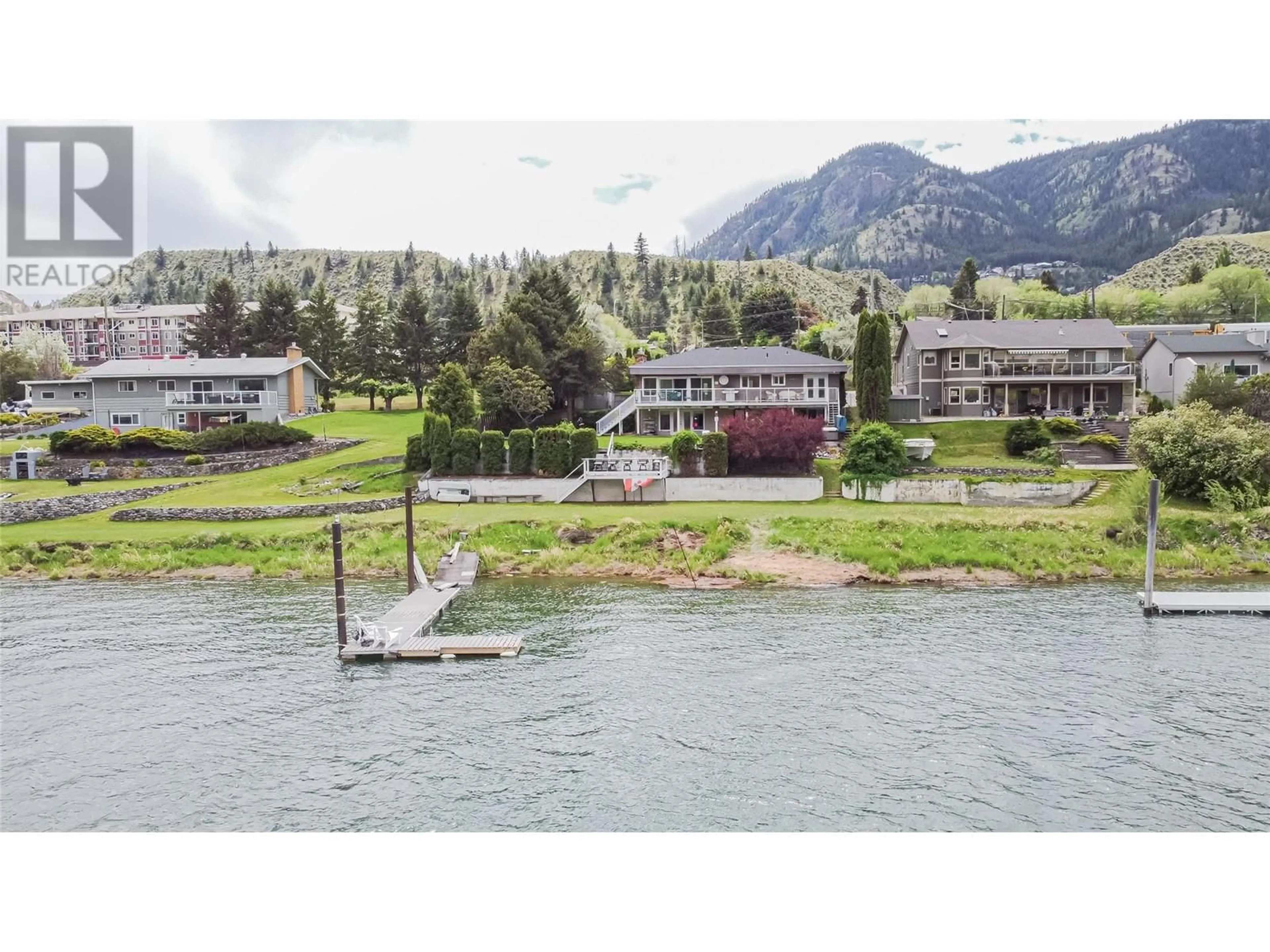 A pic from outside/outdoor area/front of a property/back of a property/a pic from drone, water/lake/river/ocean view for 5050 KIPP ROAD, Kamloops British Columbia V2H1T7