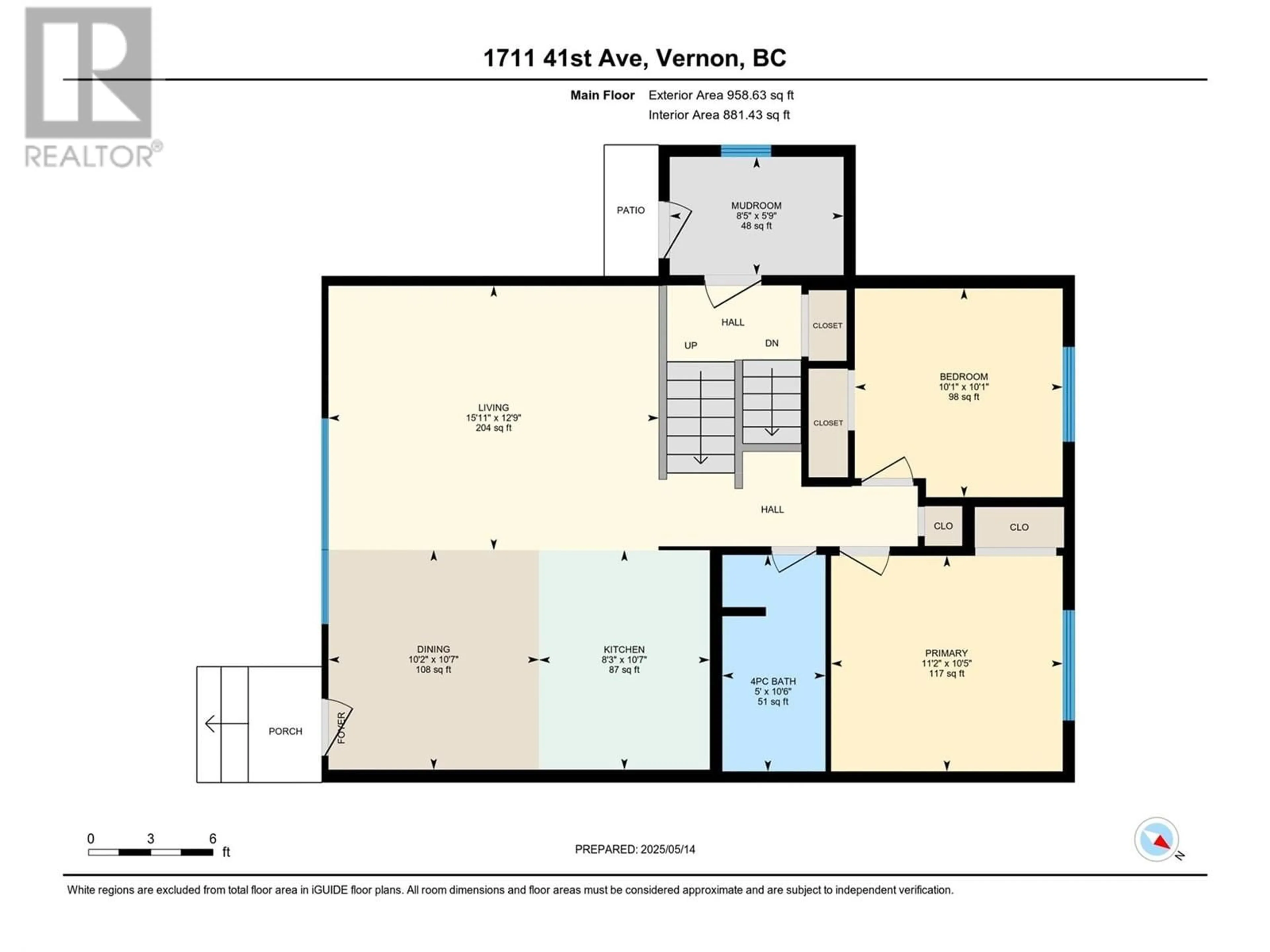Floor plan for 1711 41 AVENUE, Vernon British Columbia V1T7M8