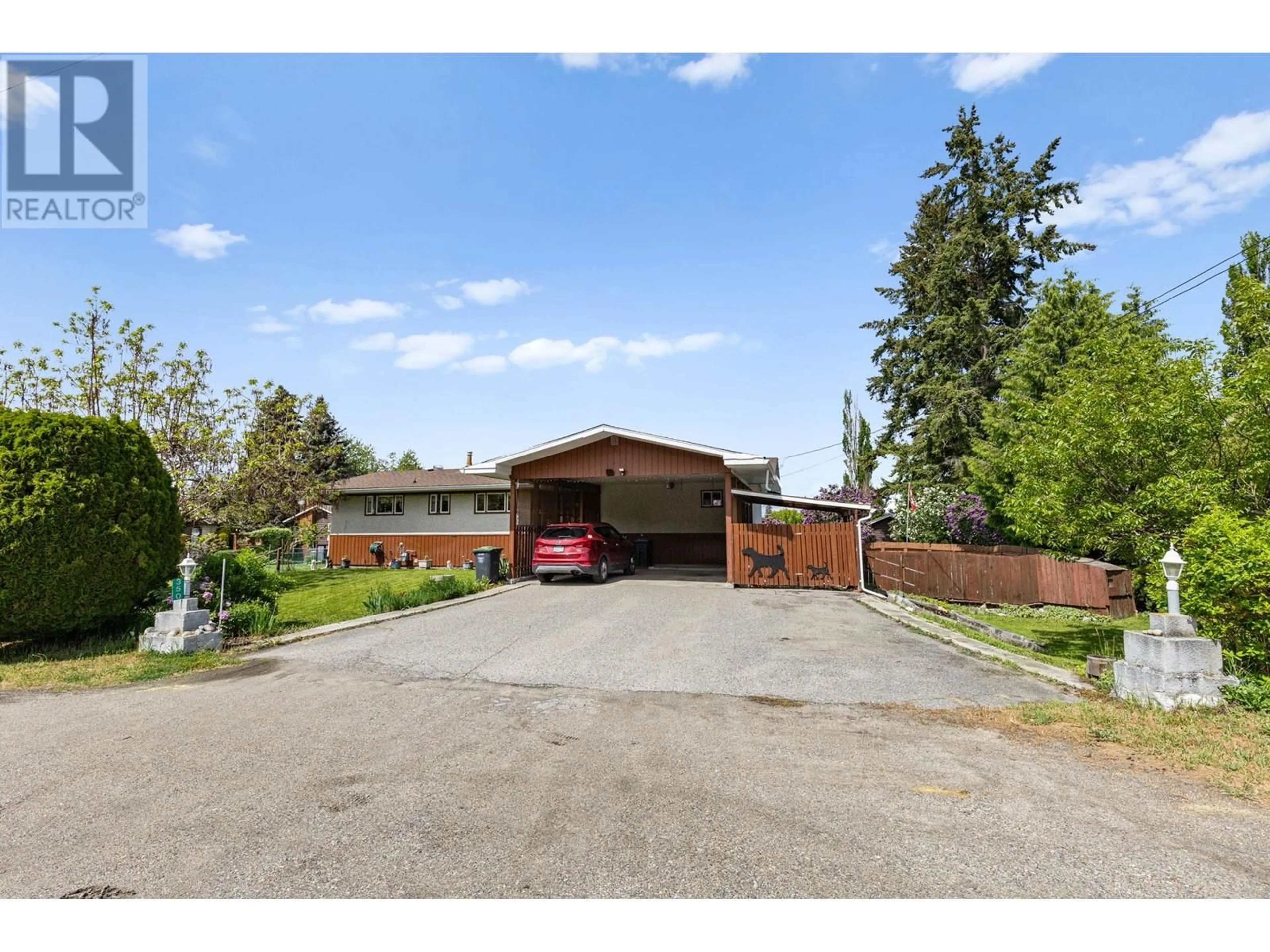 A pic from outside/outdoor area/front of a property/back of a property/a pic from drone, street for 350 CLARISSA ROAD, Kelowna British Columbia V1X1G8