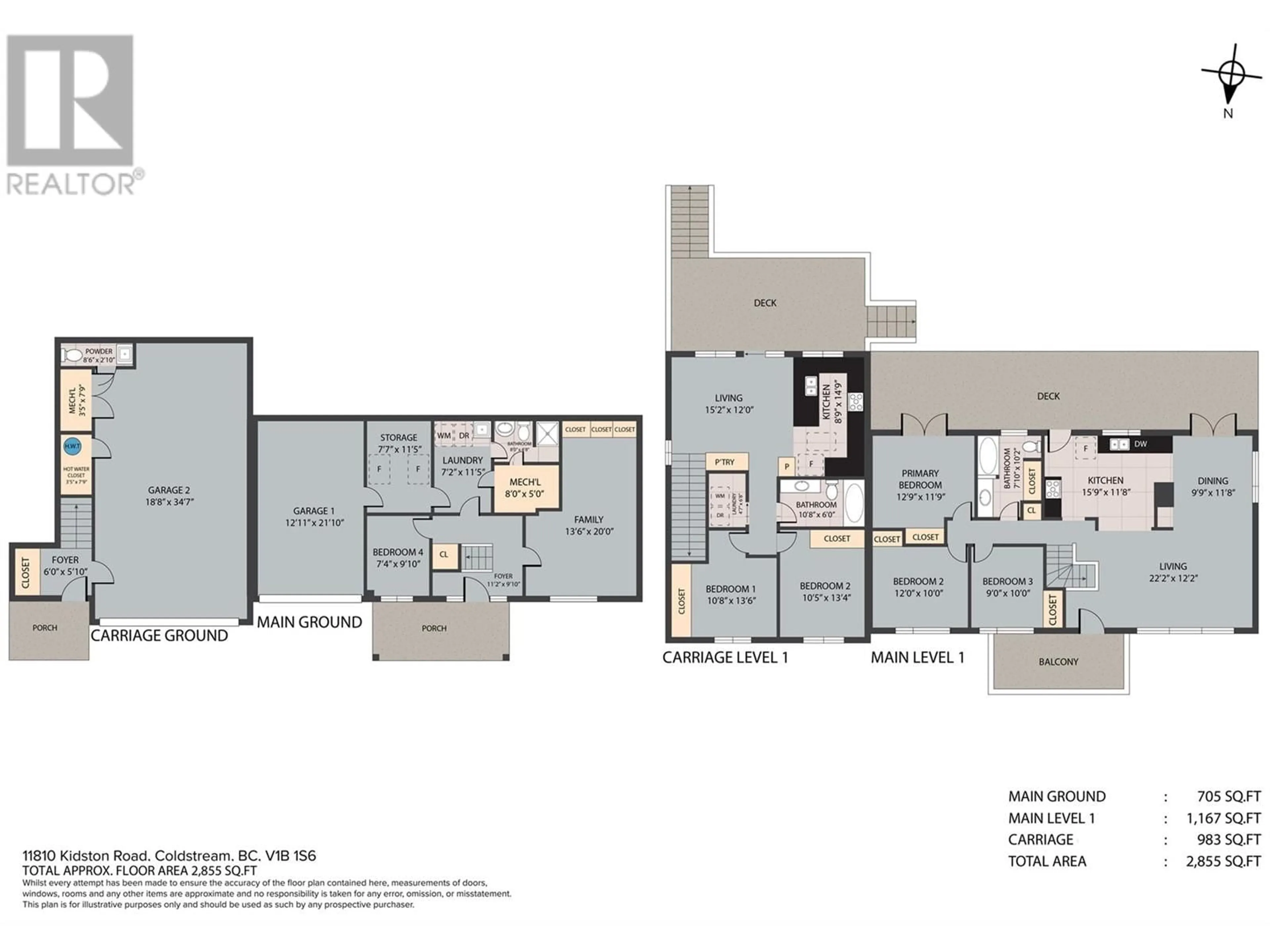 Floor plan for 11810 KIDSTON ROAD, Coldstream British Columbia V1B1S6