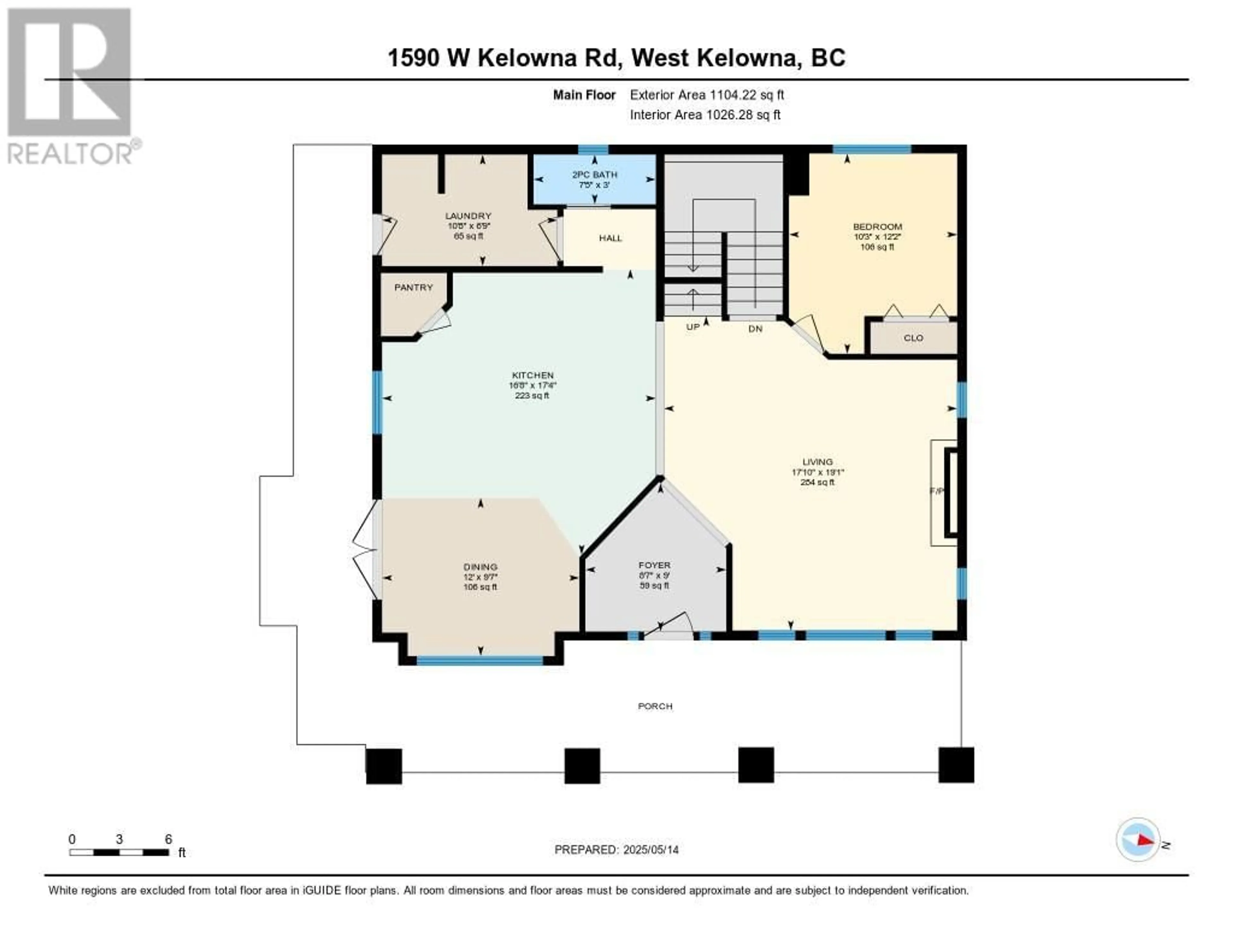 Floor plan for 1590 WEST KELOWNA ROAD, West Kelowna British Columbia V1Z3H5