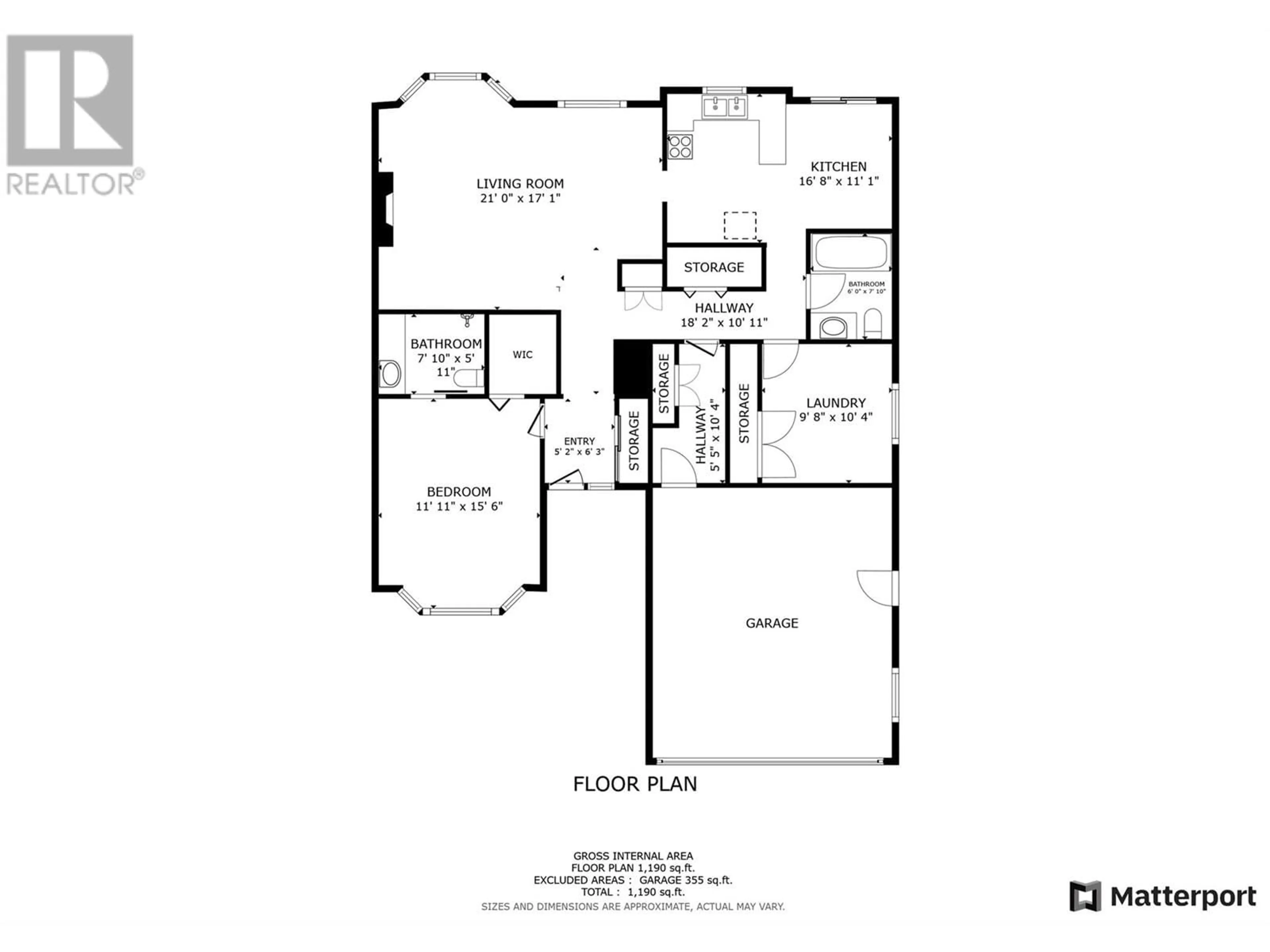 Floor plan for 13 - 124 SARSONS ROAD, Vernon British Columbia V1B2T9