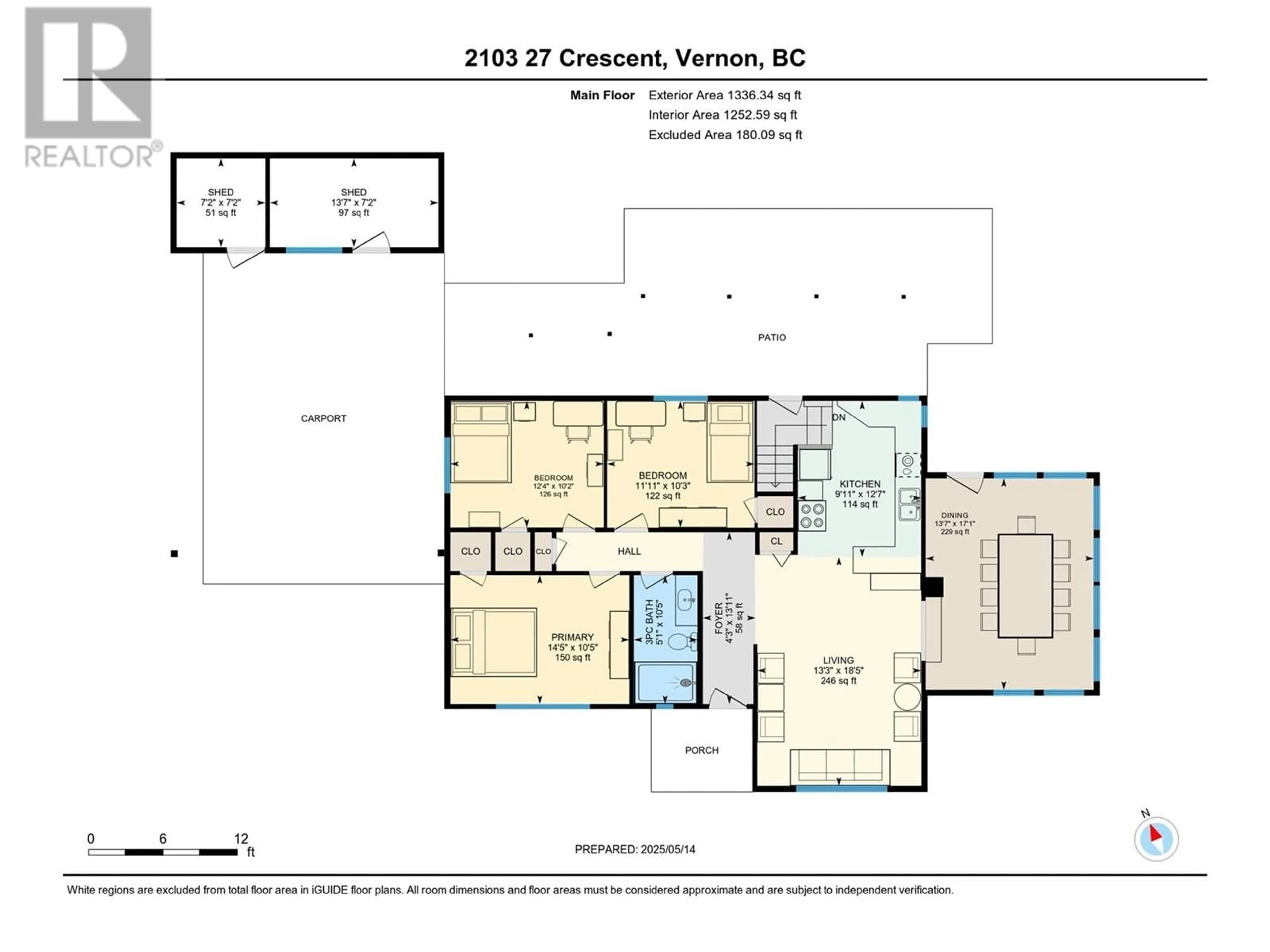 Floor plan for 2103 27 CRESCENT, Vernon British Columbia V1T1R5