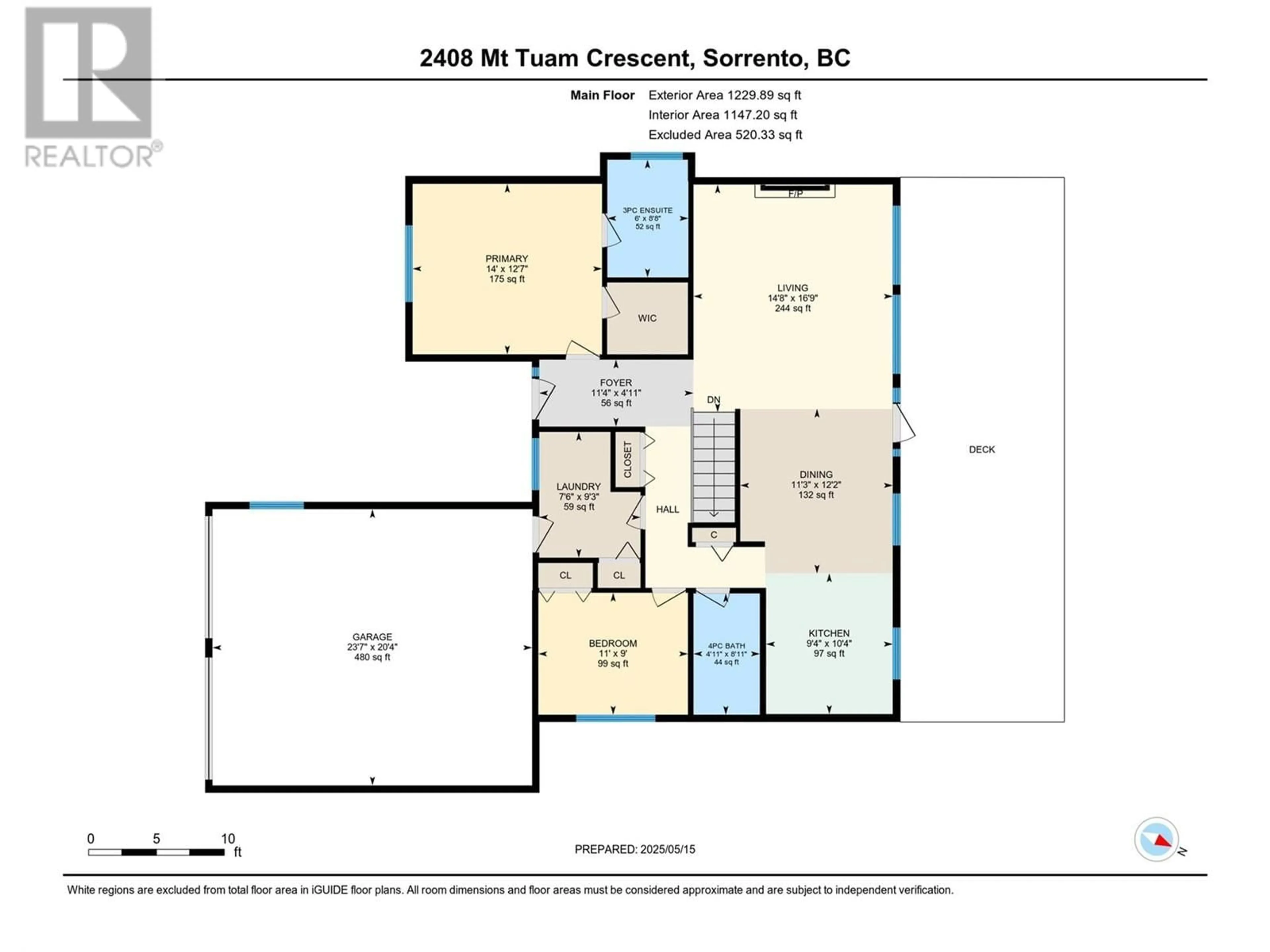 Floor plan for 2408 MOUNT TUAM CRESCENT, Sorrento British Columbia V0E2W2