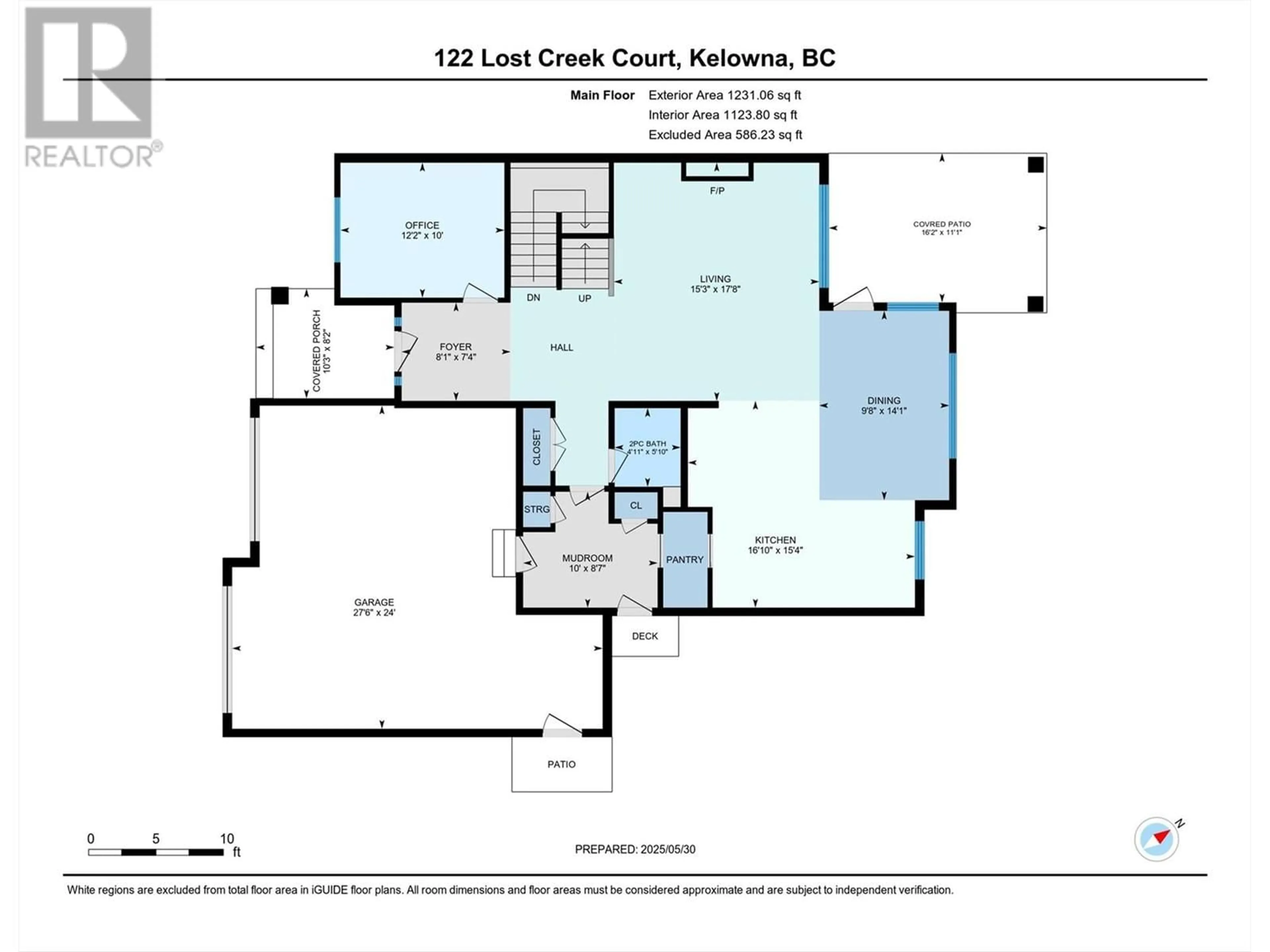 Floor plan for 122 LOST CREEK COURT, Kelowna British Columbia V1V3B6