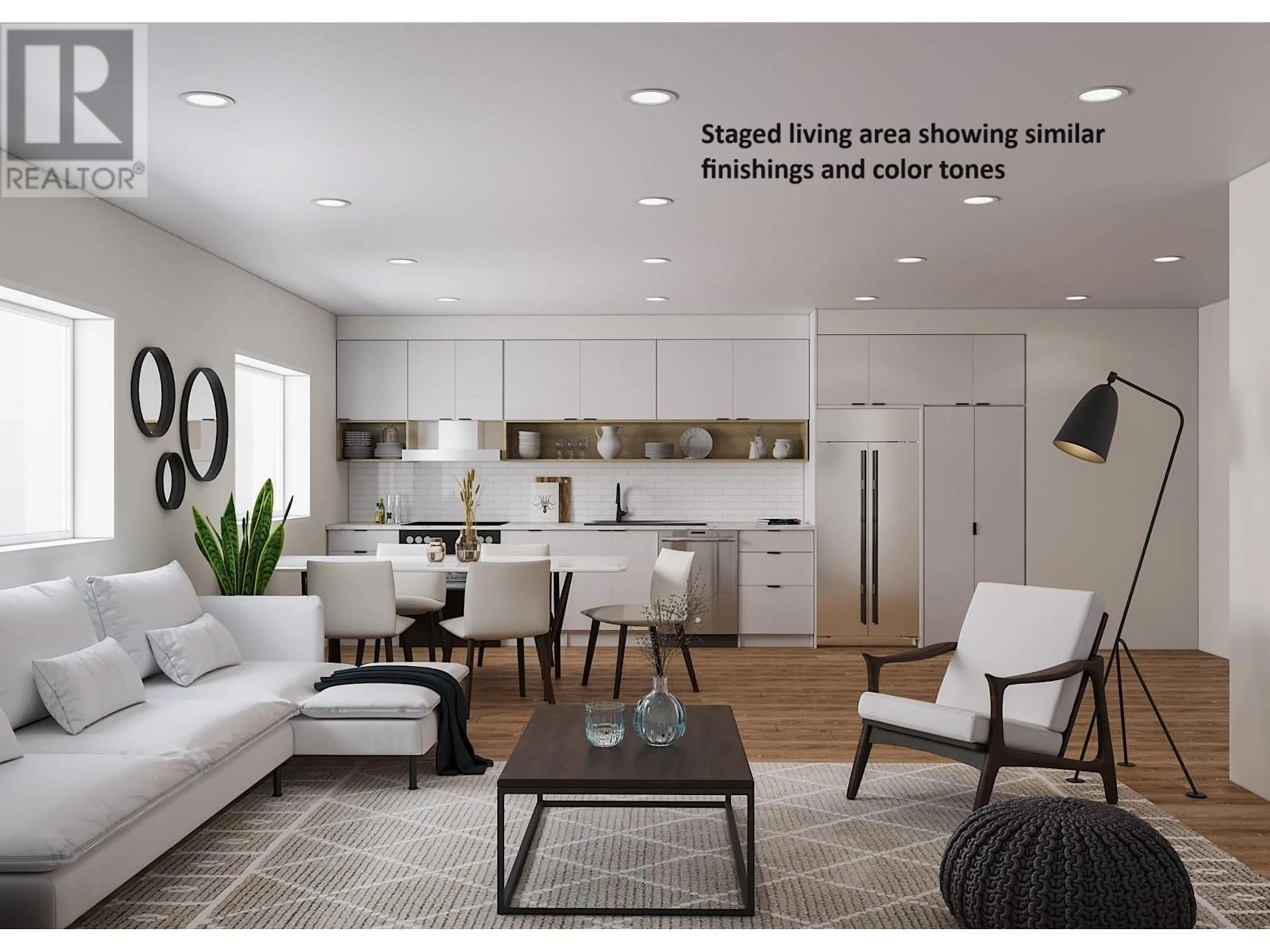Open concept kitchen, wood/laminate floor for SL B - 309 WEST GORE STREET, Nelson British Columbia V1L3G9