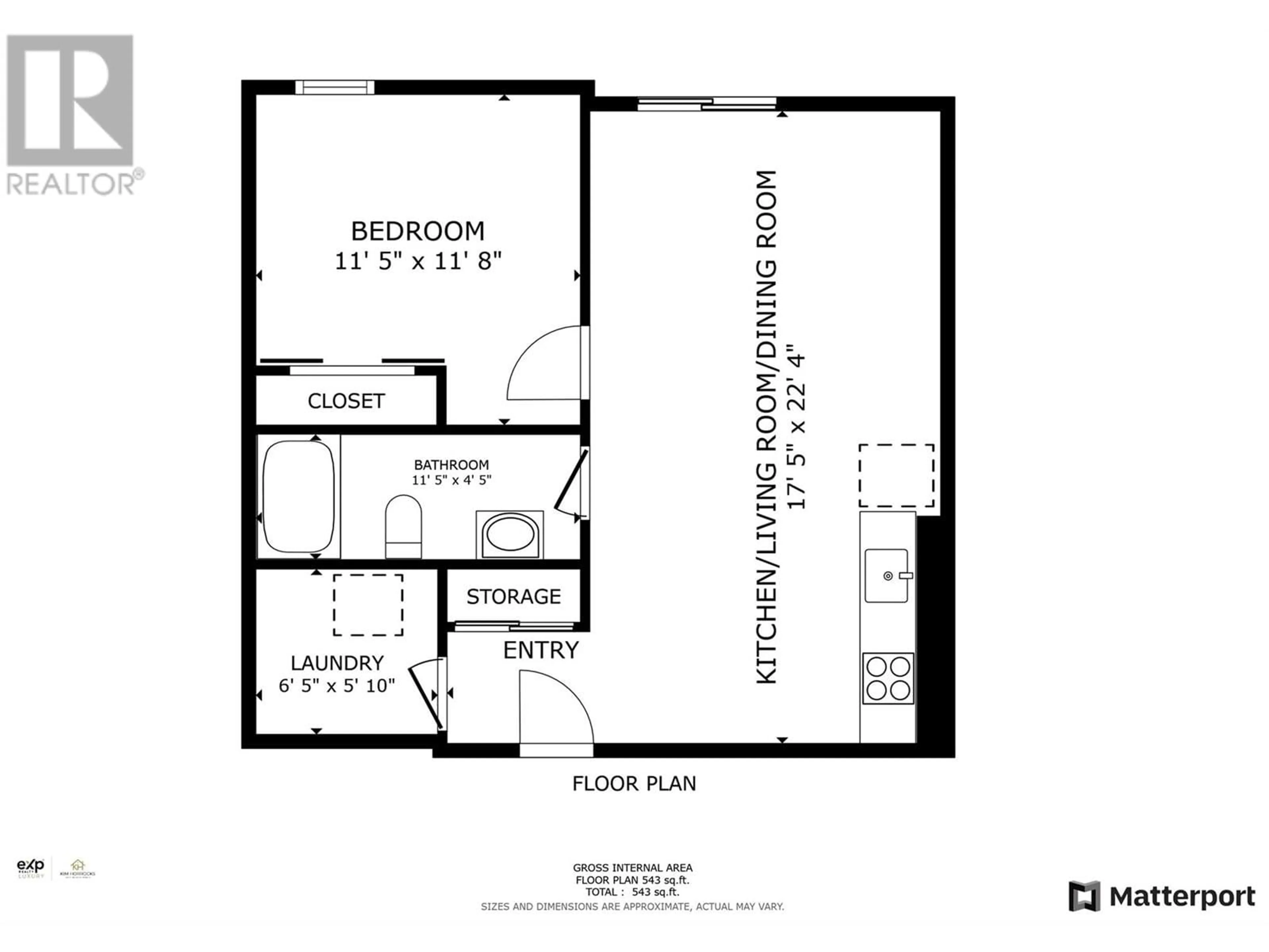 Floor plan for 207 - 514 VICTORIA STREET, Nelson British Columbia V1L4K8