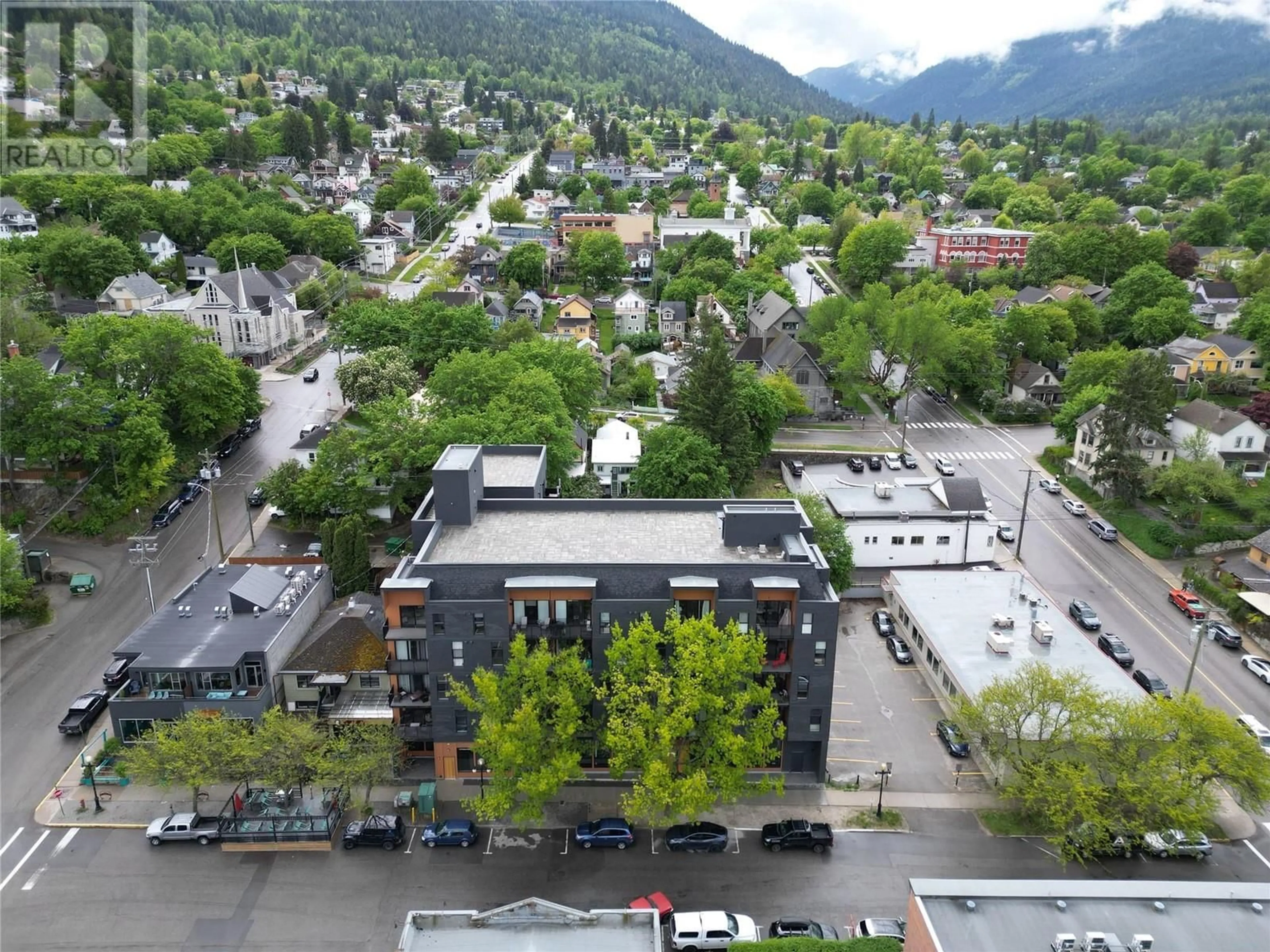 A pic from outside/outdoor area/front of a property/back of a property/a pic from drone, mountain view for 207 - 514 VICTORIA STREET, Nelson British Columbia V1L4K8