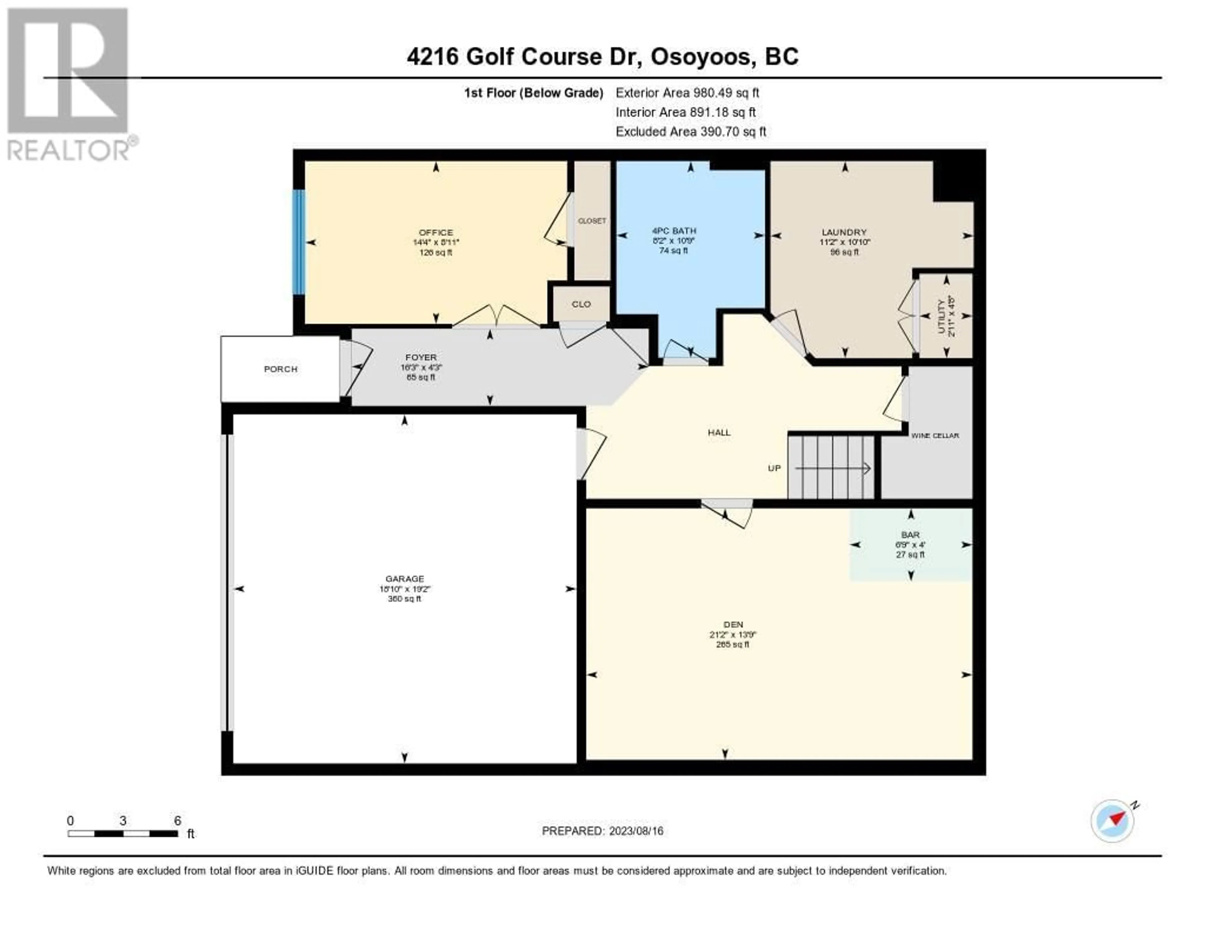 Floor plan for 4216 GOLF COURSE DRIVE, Osoyoos British Columbia V0H1V4