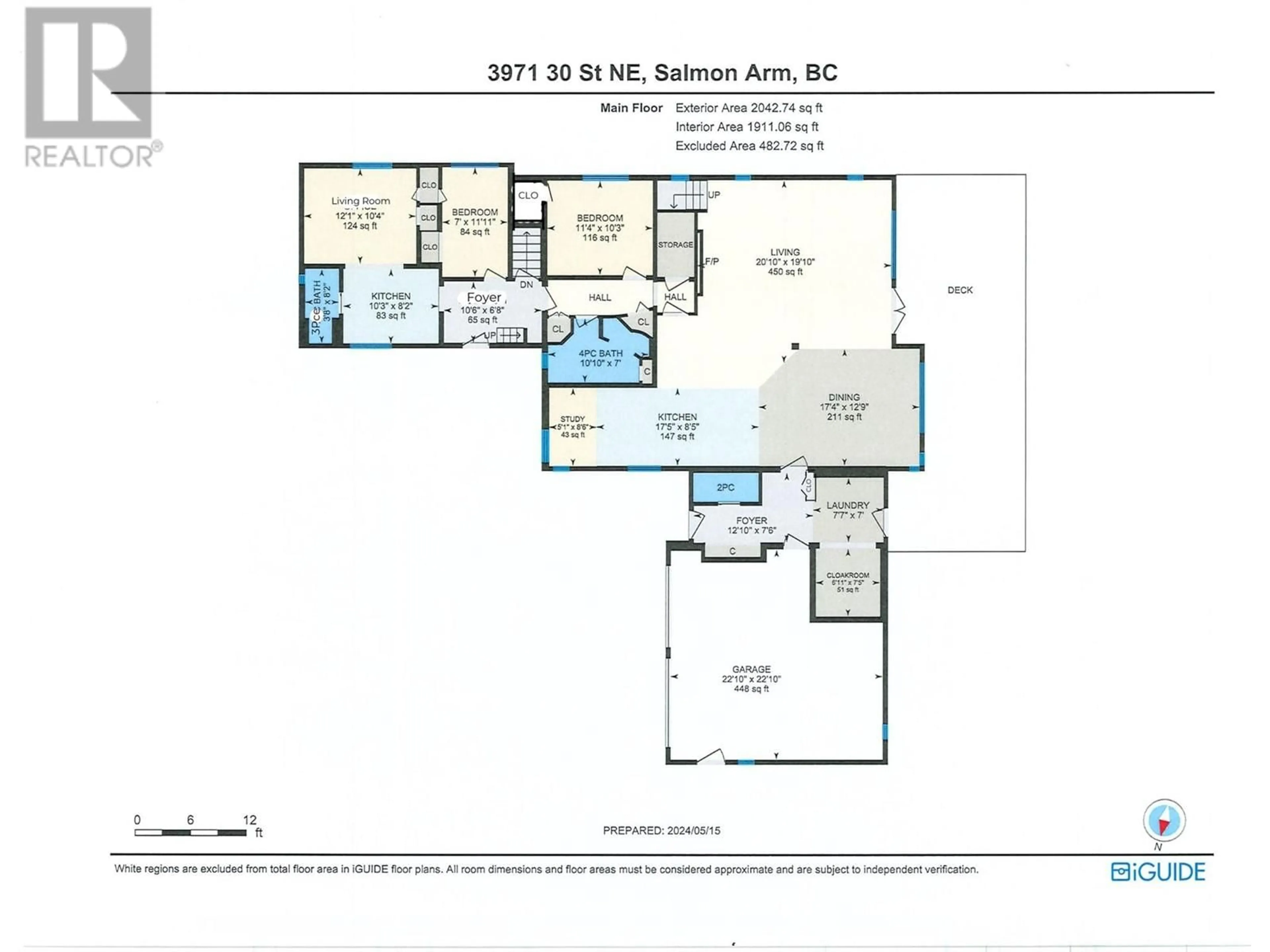 Floor plan for 3971 30 STREET NORTHEAST, Salmon Arm British Columbia V1E3L1