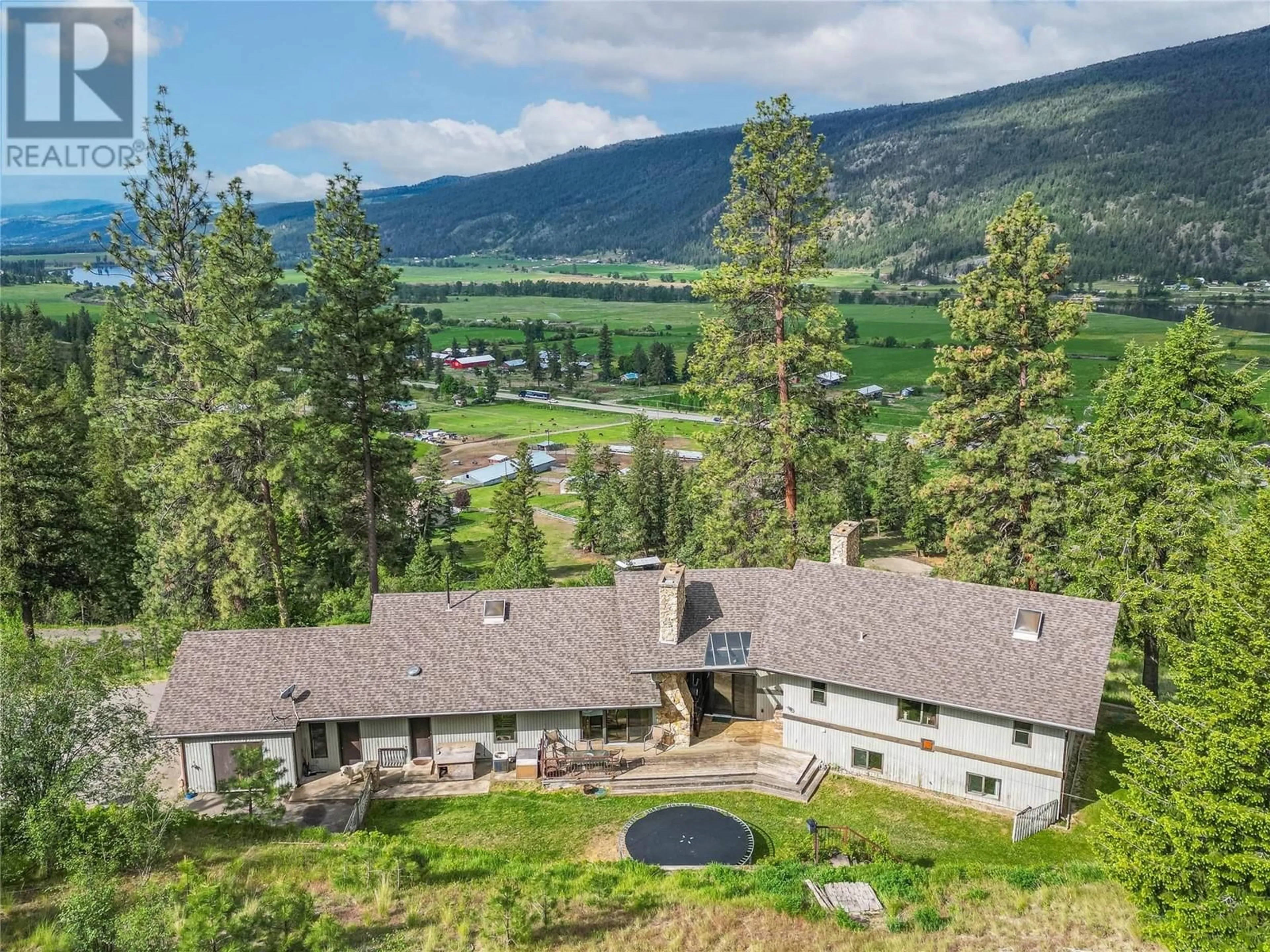 A pic from outside/outdoor area/front of a property/back of a property/a pic from drone, mountain view for 8548 YELLOWHEAD HIGHWAY, Kamloops British Columbia V0E1Z2