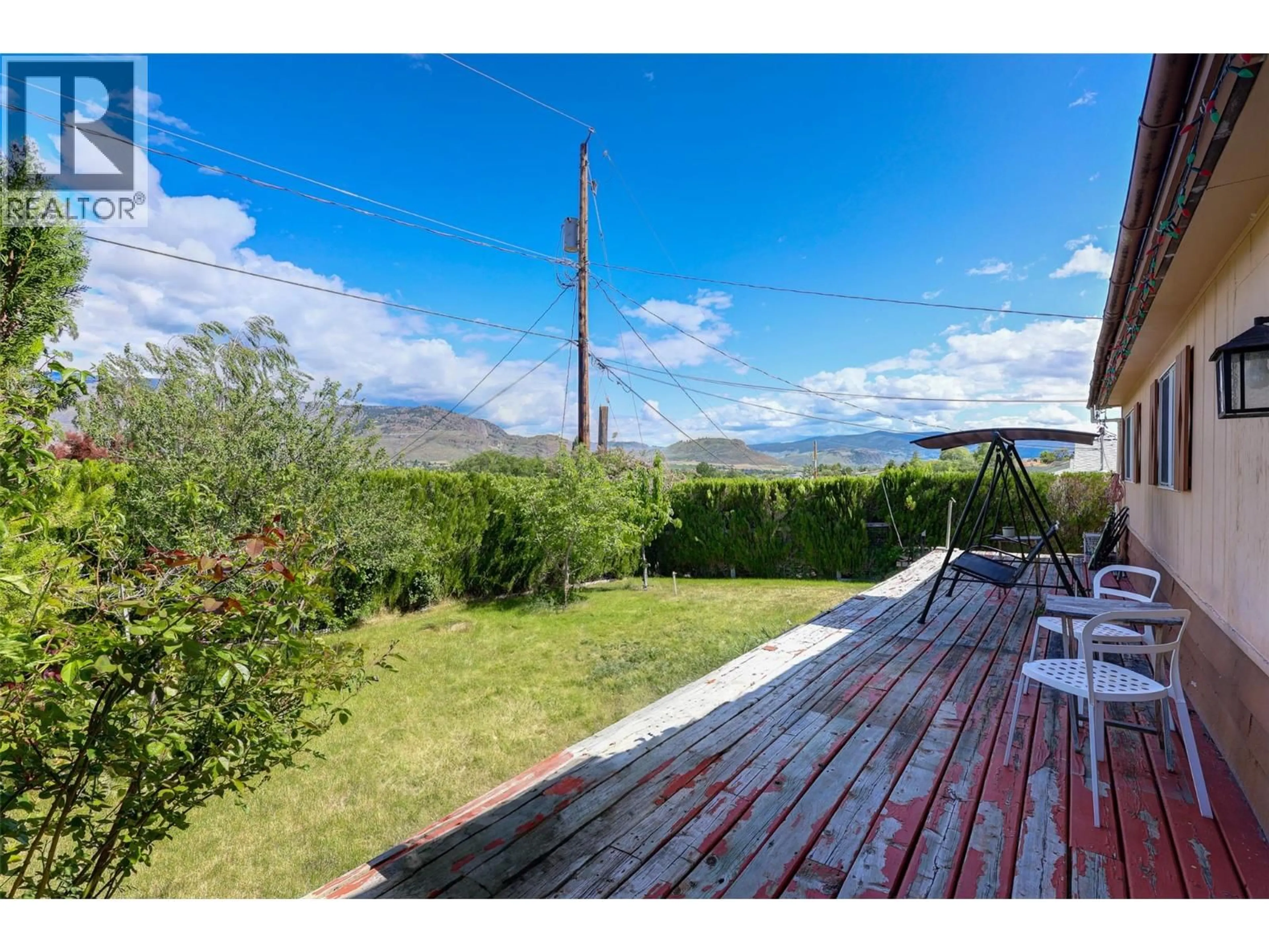 Patio, mountain view for 8 ROSE PLACE, Osoyoos British Columbia V0H1V1