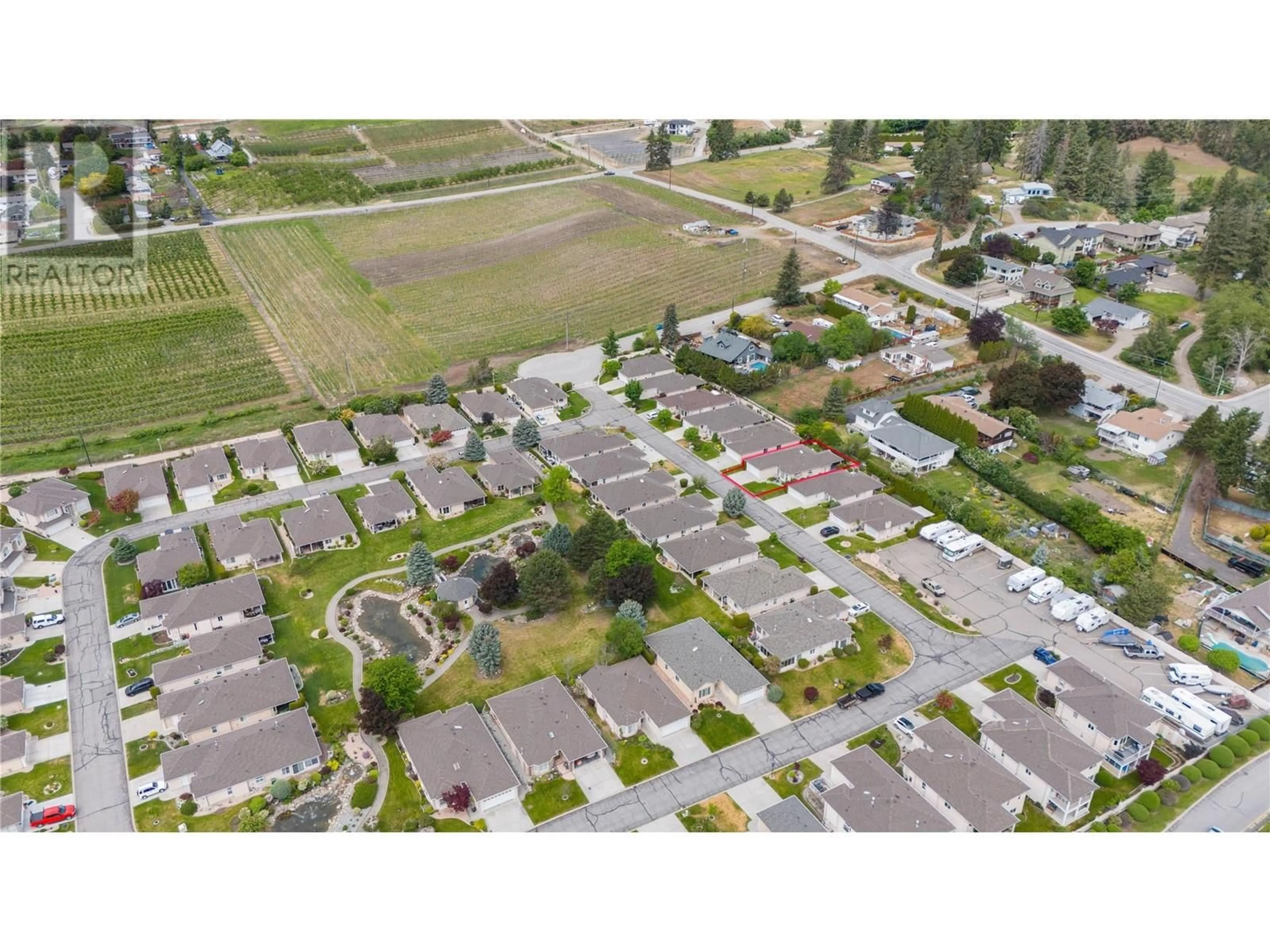 A pic from outside/outdoor area/front of a property/back of a property/a pic from drone, street for 140 - 3360 OLD OKANAGAN HIGHWAY, West Kelowna British Columbia V4T1X9