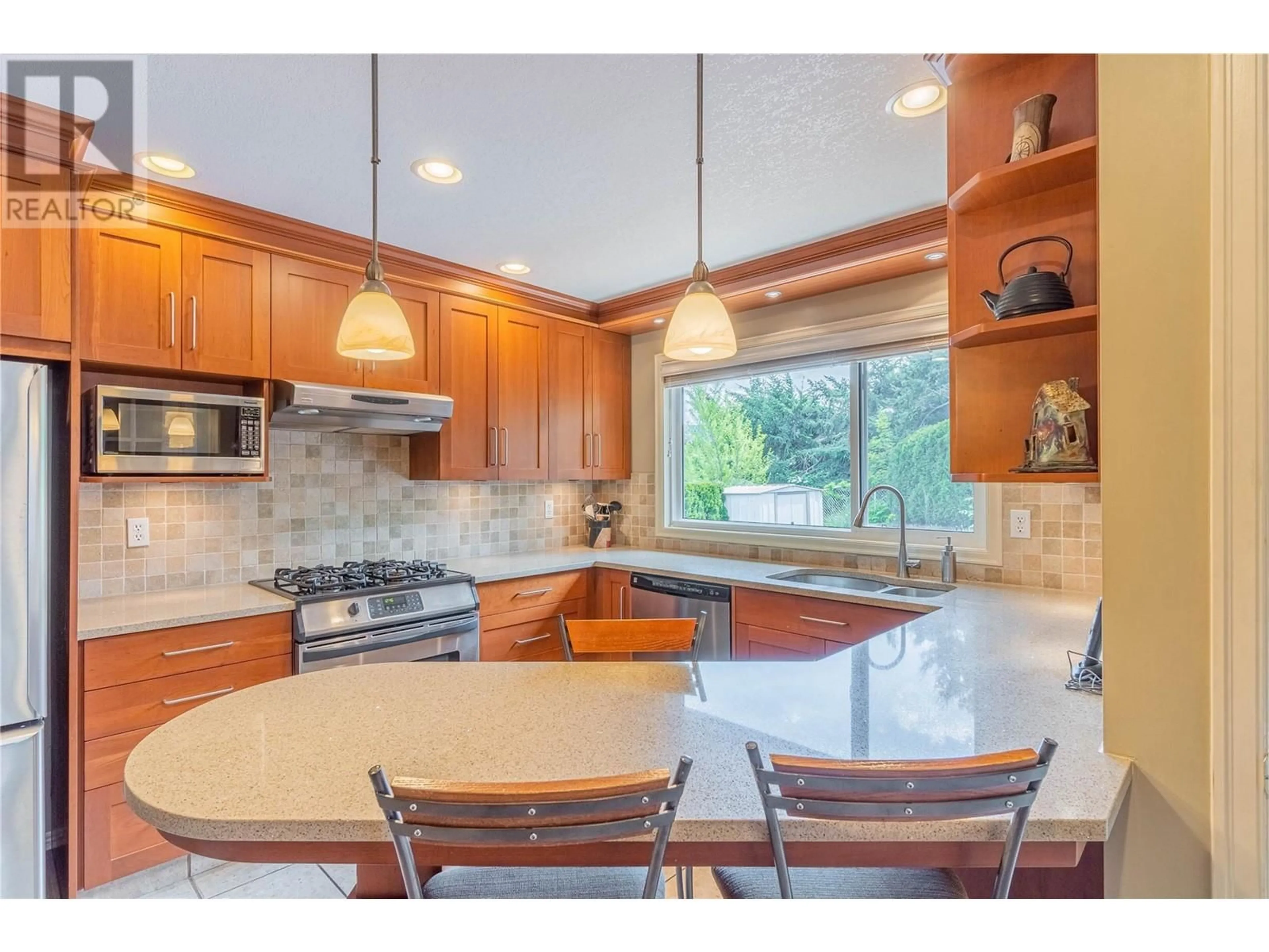 Open concept kitchen, ceramic/tile floor for 141 THOR DRIVE, Kamloops British Columbia V2C1P3