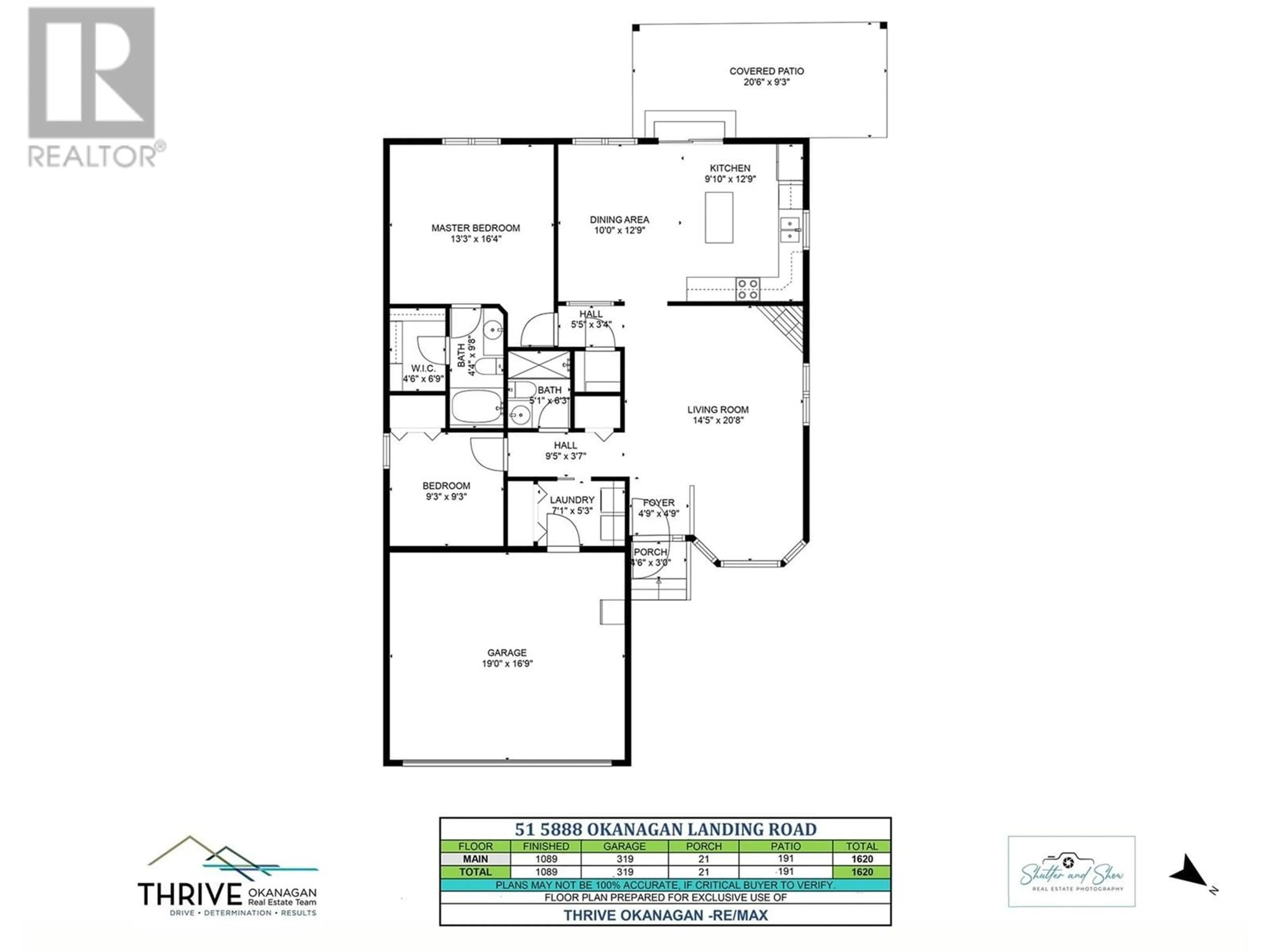 Floor plan for 51 - 5888 OKANAGAN LANDING ROAD, Vernon British Columbia V1H1S2