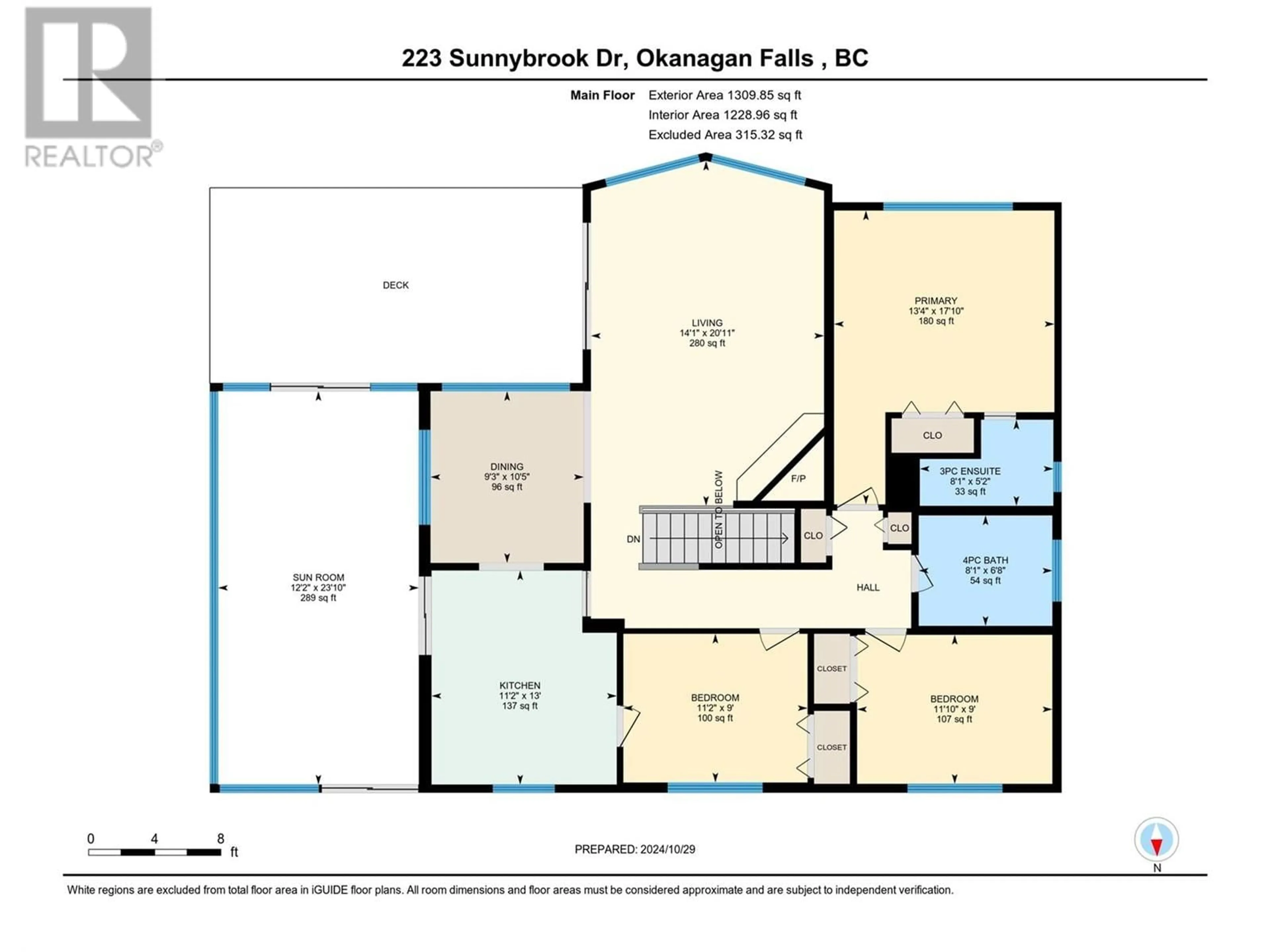 Floor plan for 223 SUNNYBROOK DRIVE, Okanagan Falls British Columbia V0H1R3