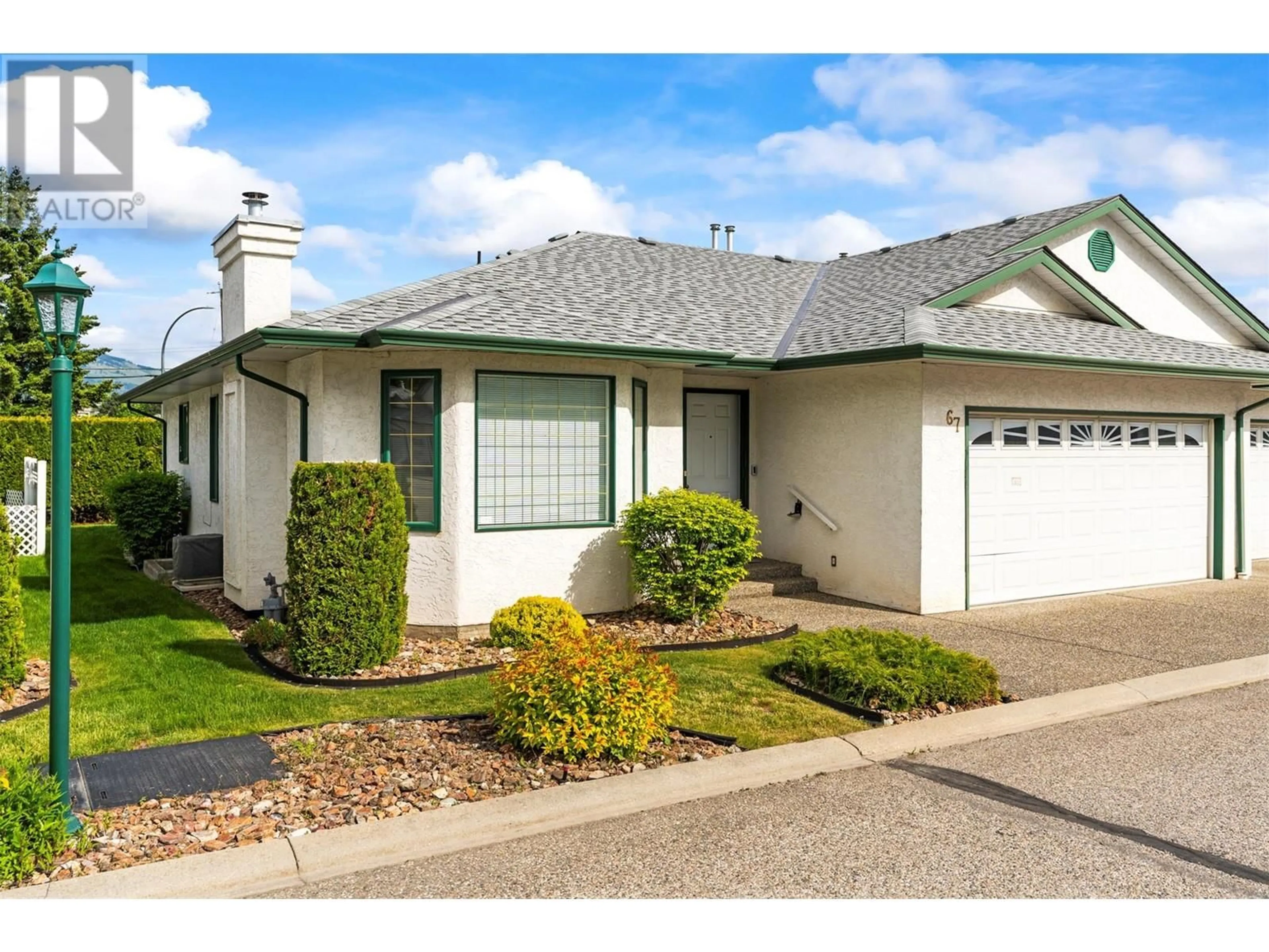 Home with vinyl exterior material, street for 67 - 2710 ALLENBY WAY, Vernon British Columbia V1T9P2