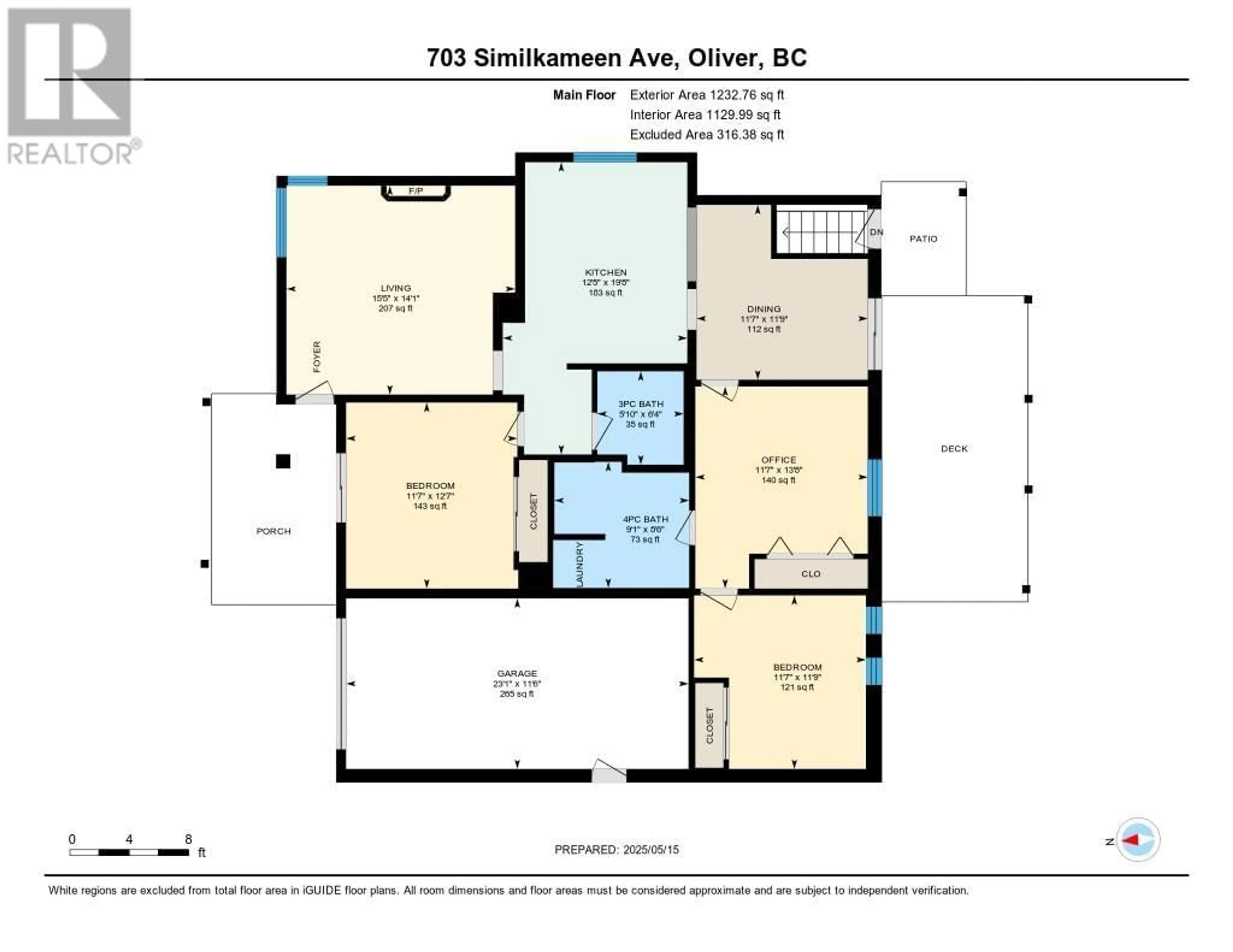 Floor plan for 703 SIMILKAMEEN AVENUE, Oliver British Columbia V0H1T6