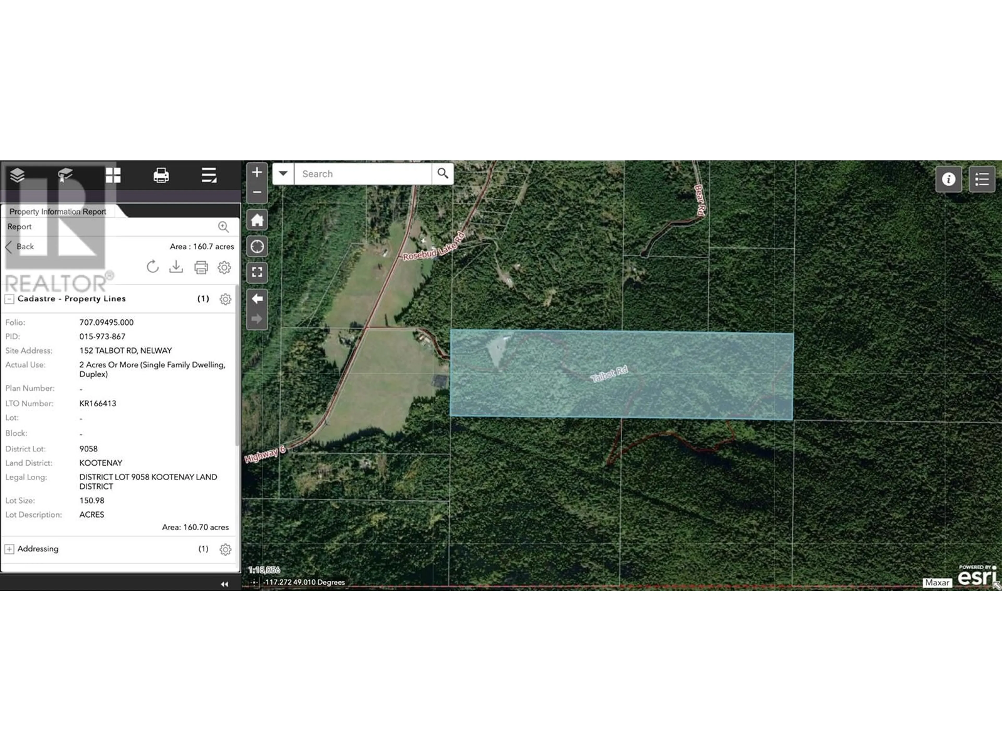 Picture of a map for 152 TALBOT ROAD, Salmo British Columbia V0G1Z0
