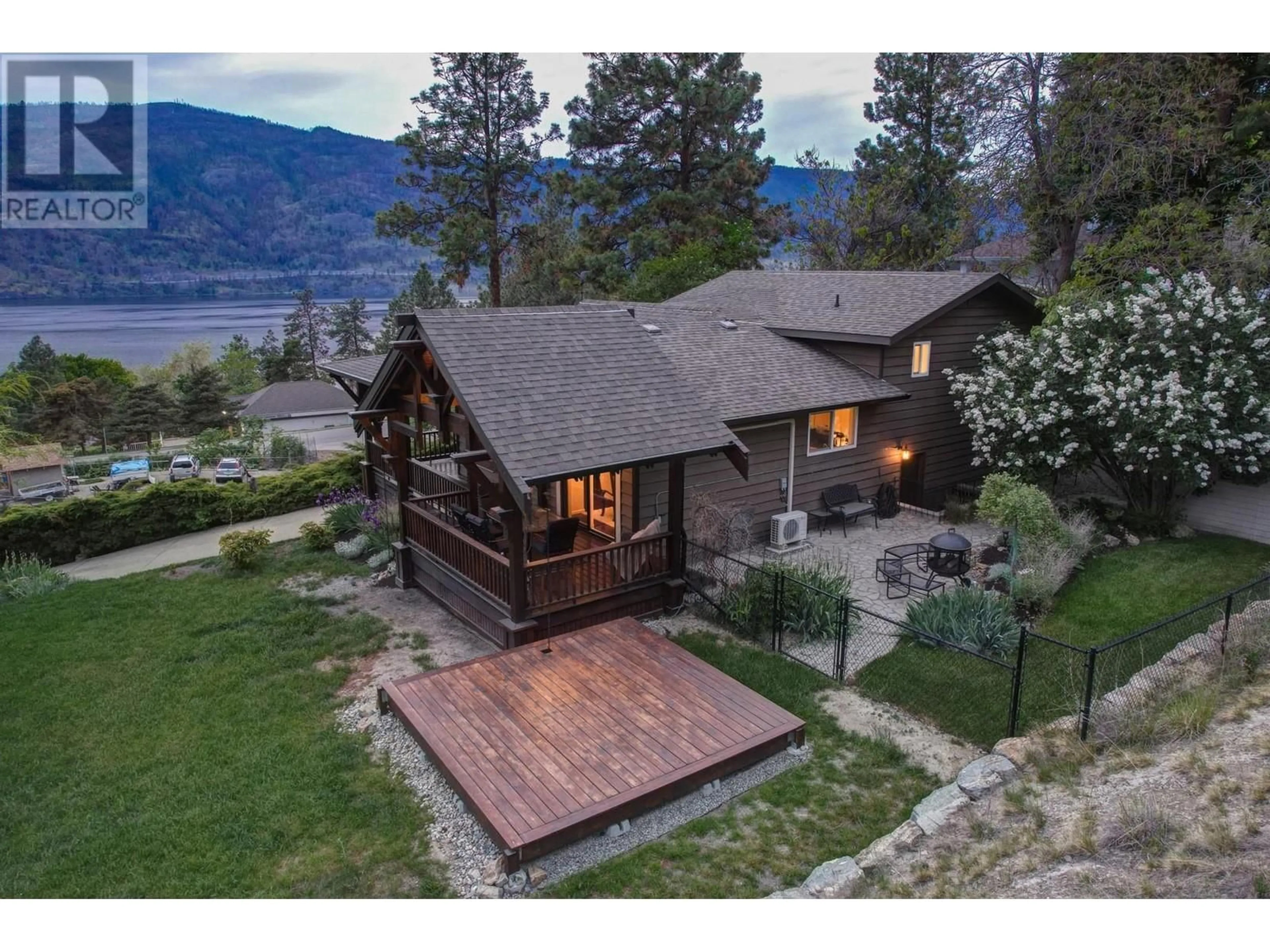 A pic from outside/outdoor area/front of a property/back of a property/a pic from drone, water/lake/river/ocean view for 2165 PALY ROAD, Kelowna British Columbia V1V2B9