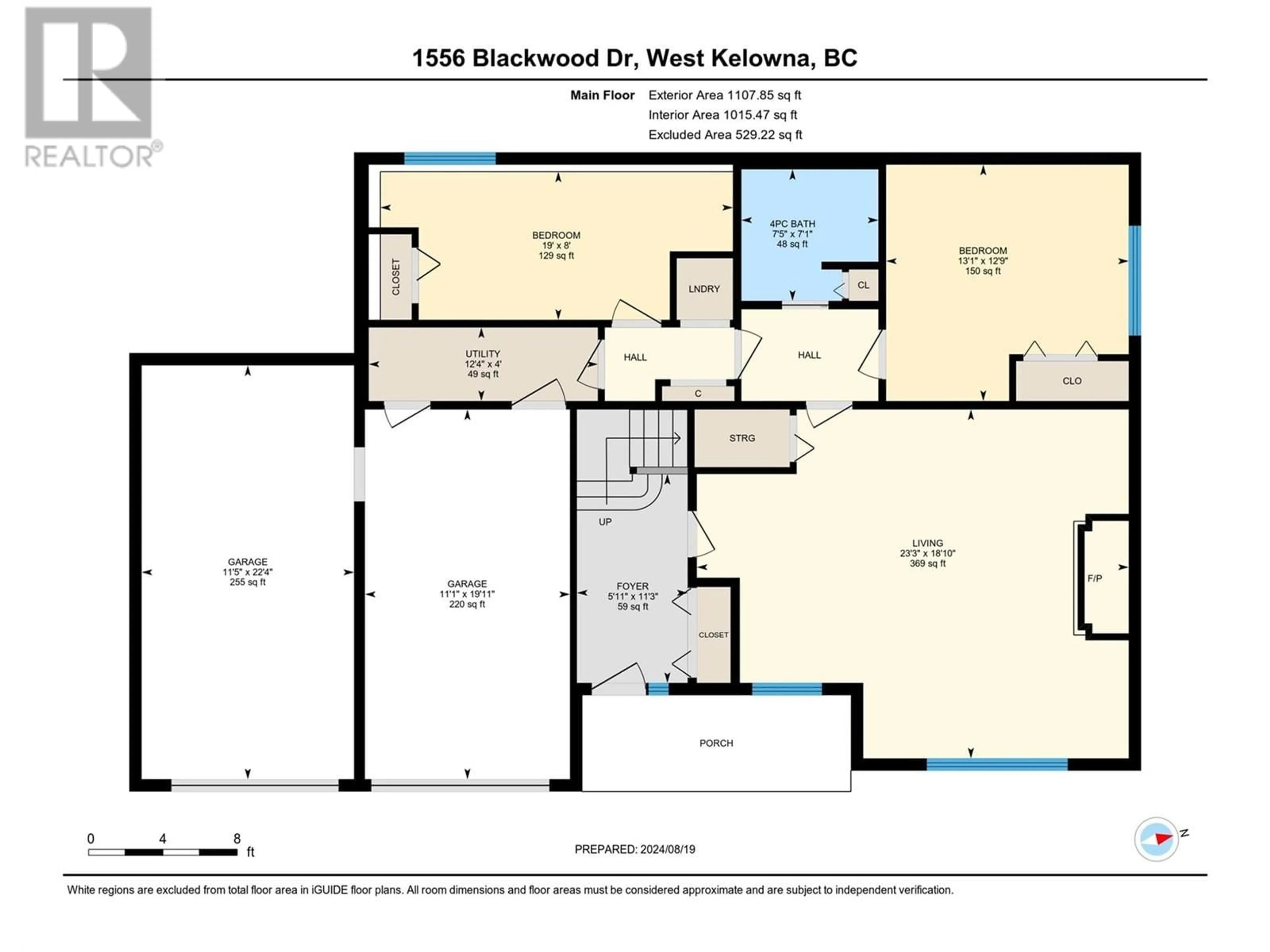 Floor plan for 1556 BLACKWOOD DRIVE, West Kelowna British Columbia V1Z3B7