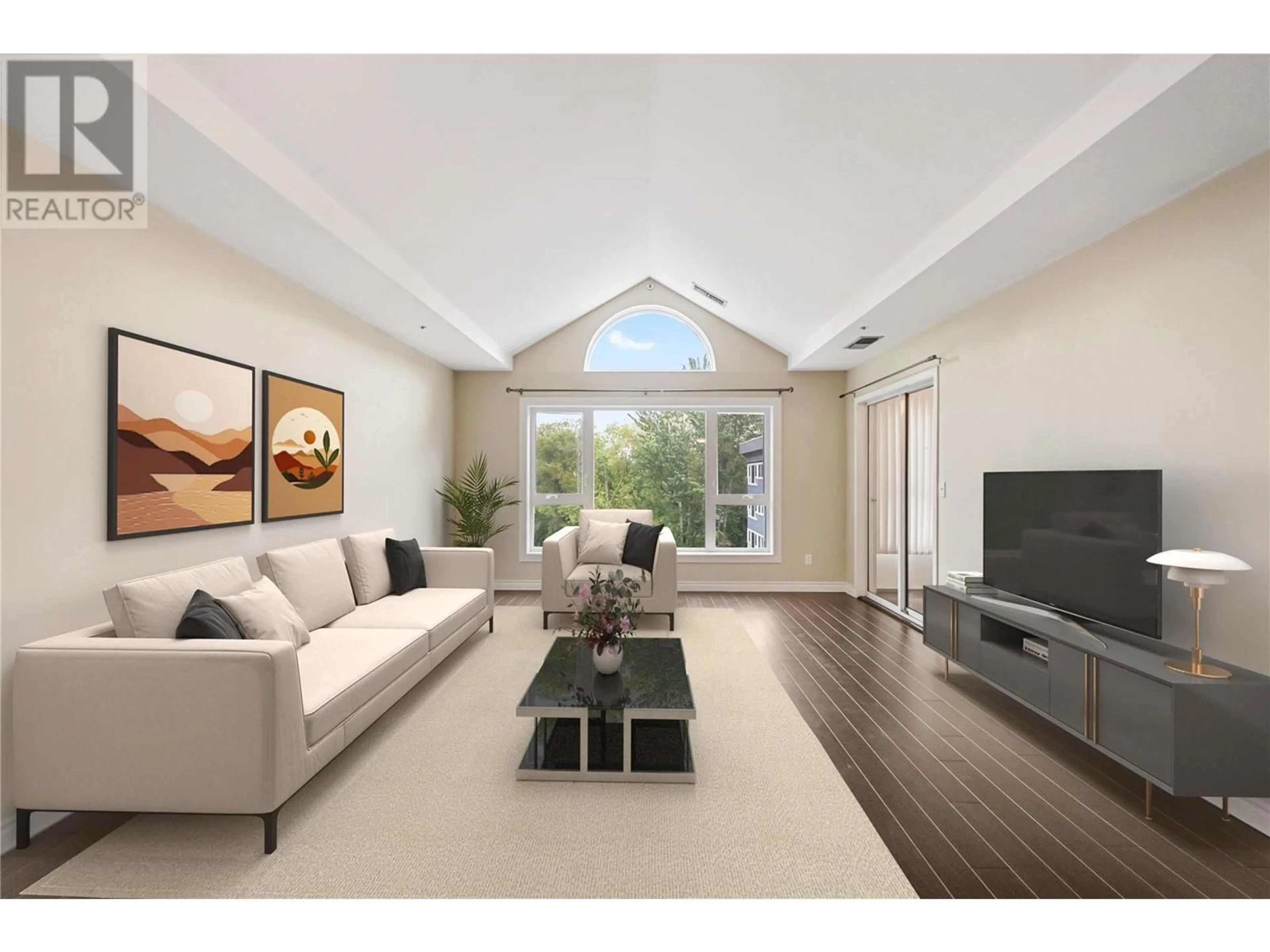 Living room with furniture, unknown for 323 - 1045 SUTHERLAND AVENUE NORTH, Kelowna British Columbia V1Y5Y1