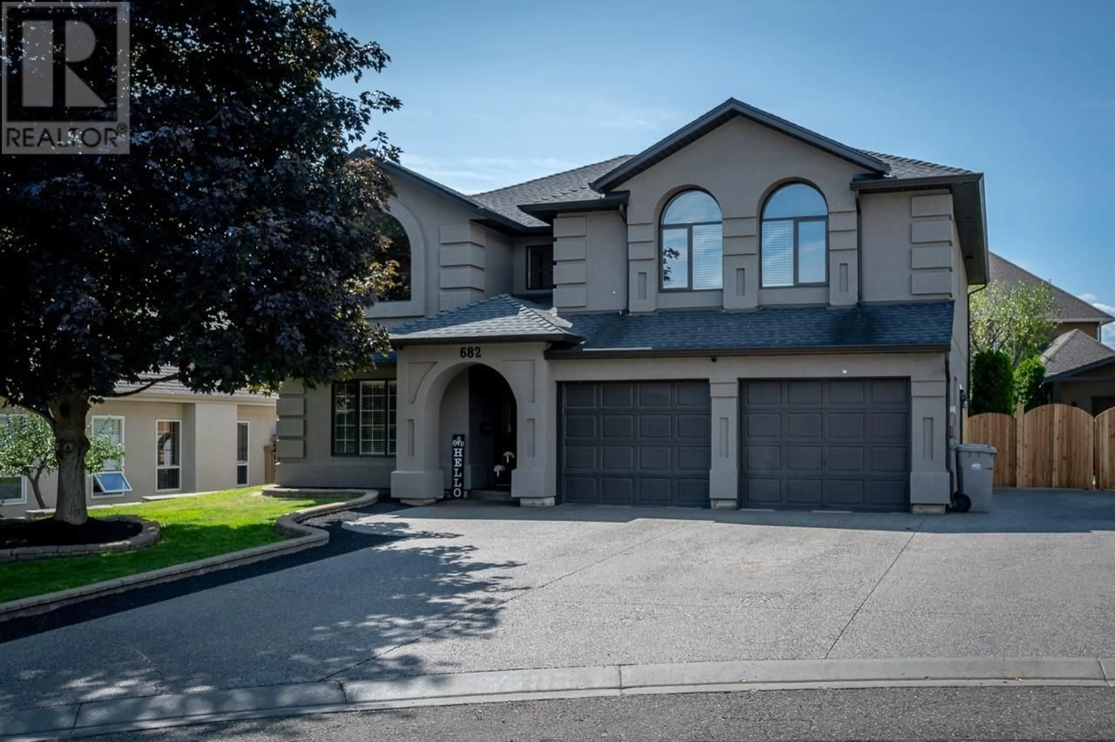 Home with brick exterior material, street for 682 SANDSTONE PLACE, Kamloops British Columbia V2B8M4