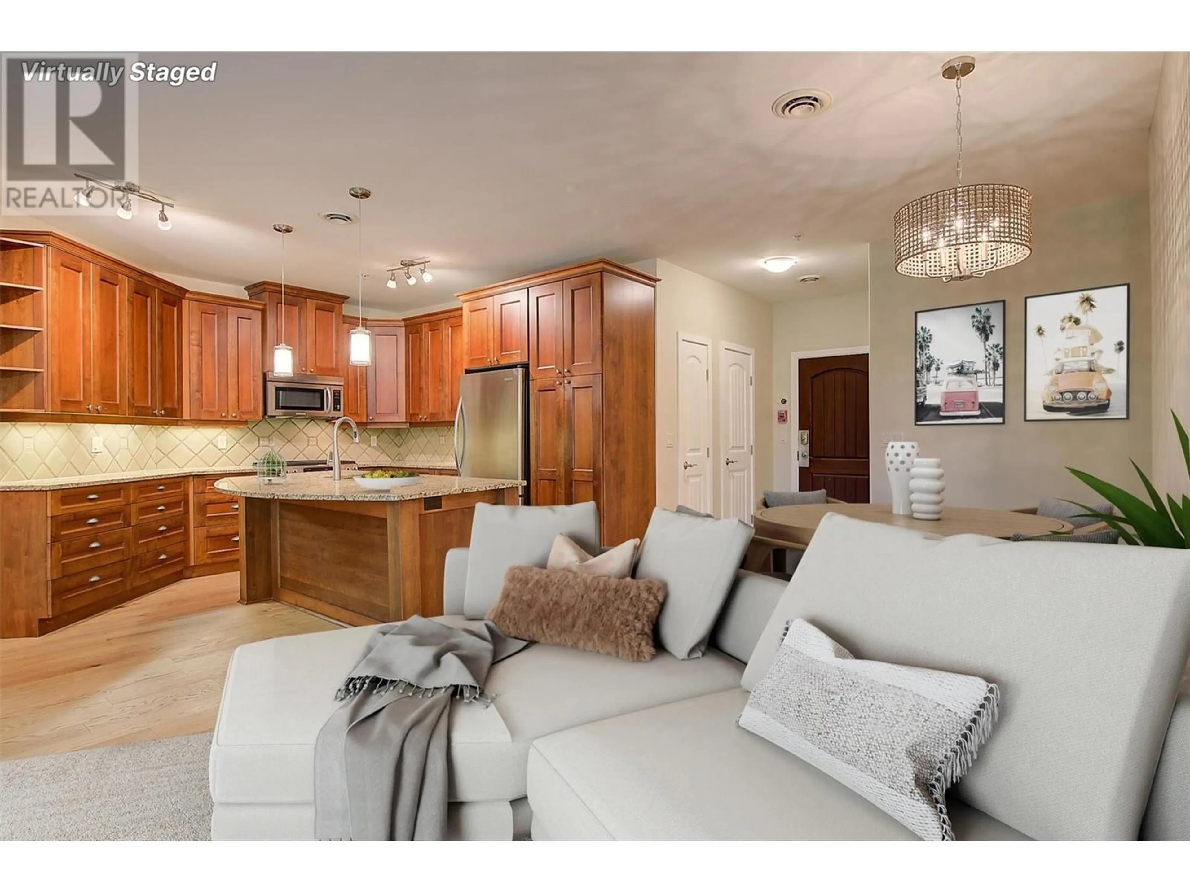 Open concept kitchen, ceramic/tile floor for 3102 - 4036 PRITCHARD DRIVE NORTH, West Kelowna British Columbia V4T3E4