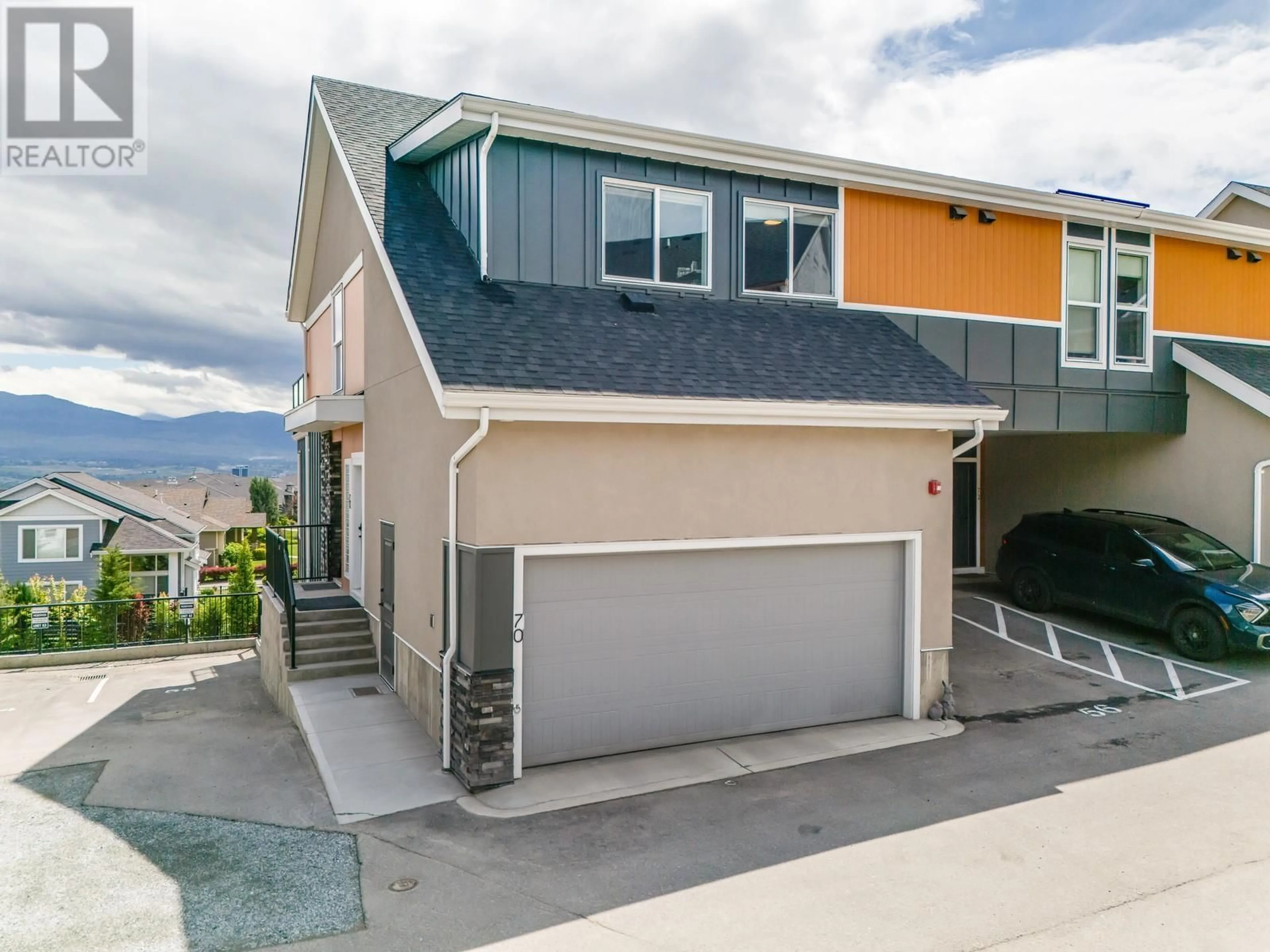 Home with vinyl exterior material, mountain view for 70 - 685 BOYNTON PLACE, Kelowna British Columbia V1V0G7