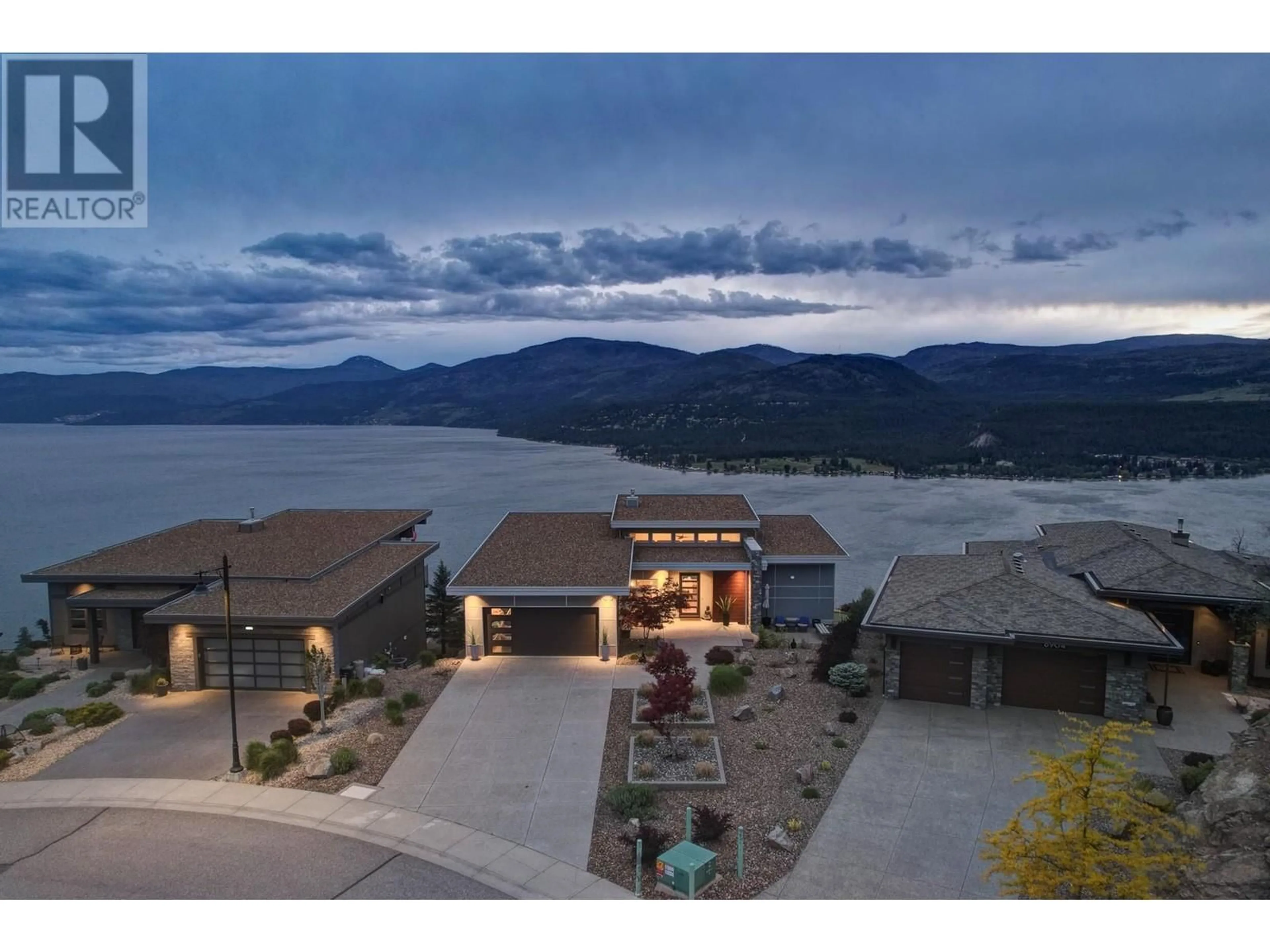 A pic from outside/outdoor area/front of a property/back of a property/a pic from drone, mountain view for 8900 HAMPSHIRE CRESCENT, Vernon British Columbia V1H2K9