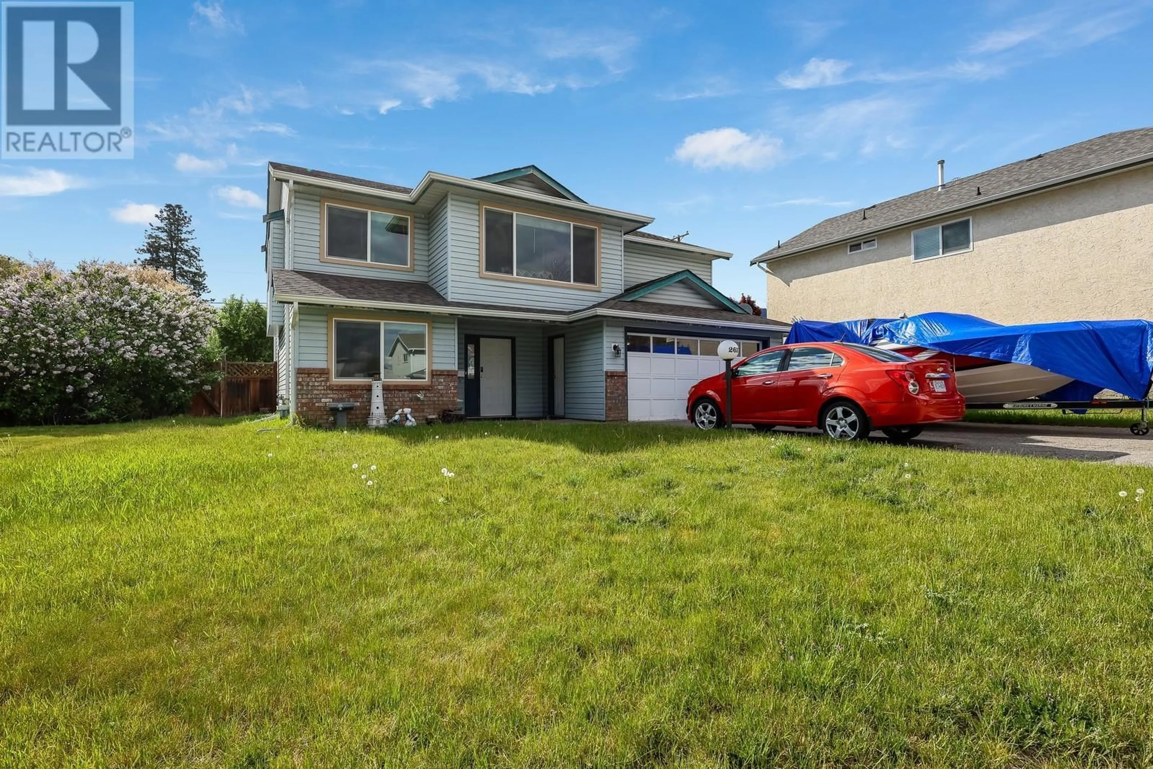 Home with vinyl exterior material, street for 2617 APPLEGREEN COURT, West Kelowna British Columbia V1Z3K8