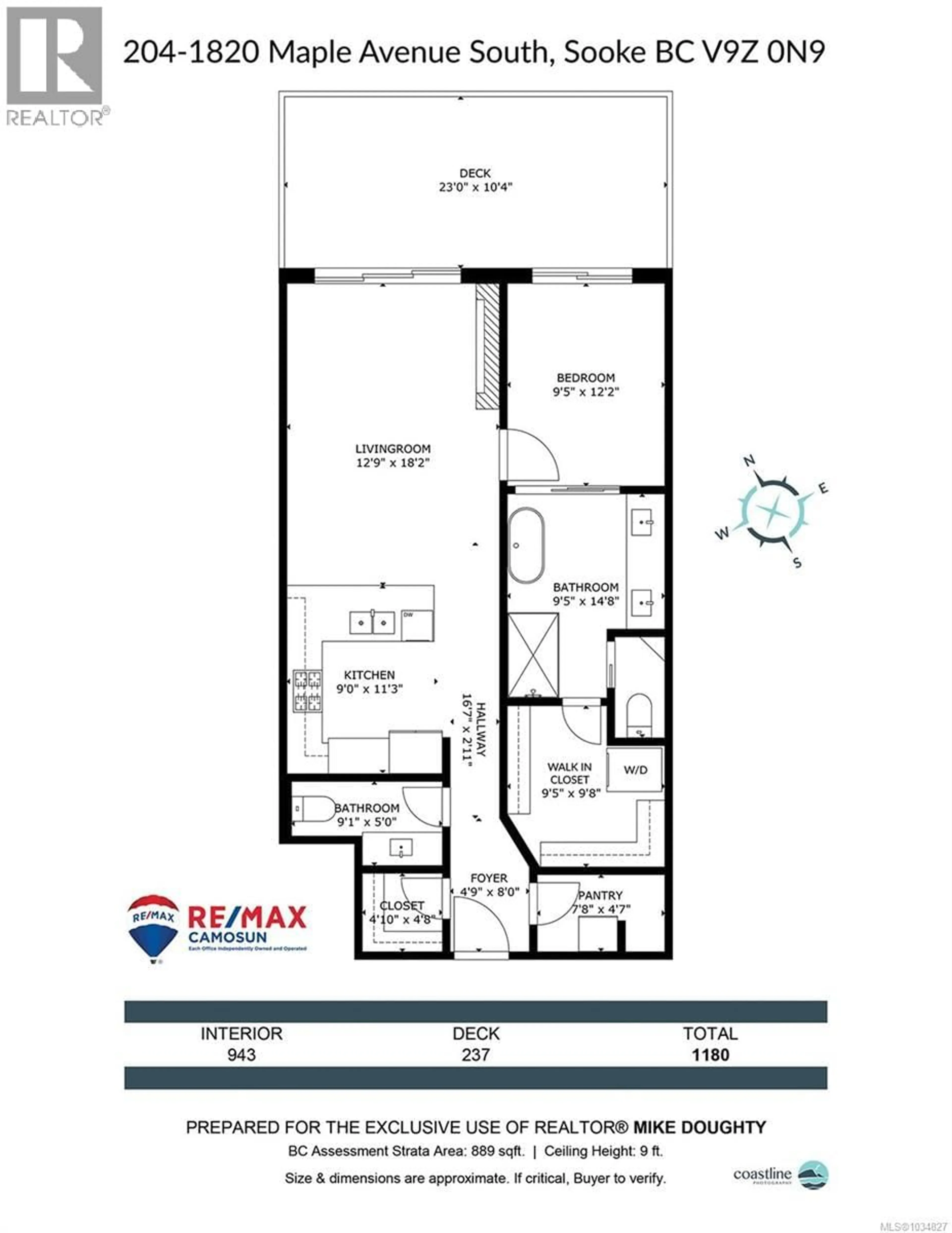 Floor plan for 204 - 1820 MAPLE AVENUE SOUTH, Sooke British Columbia V9Z0N9