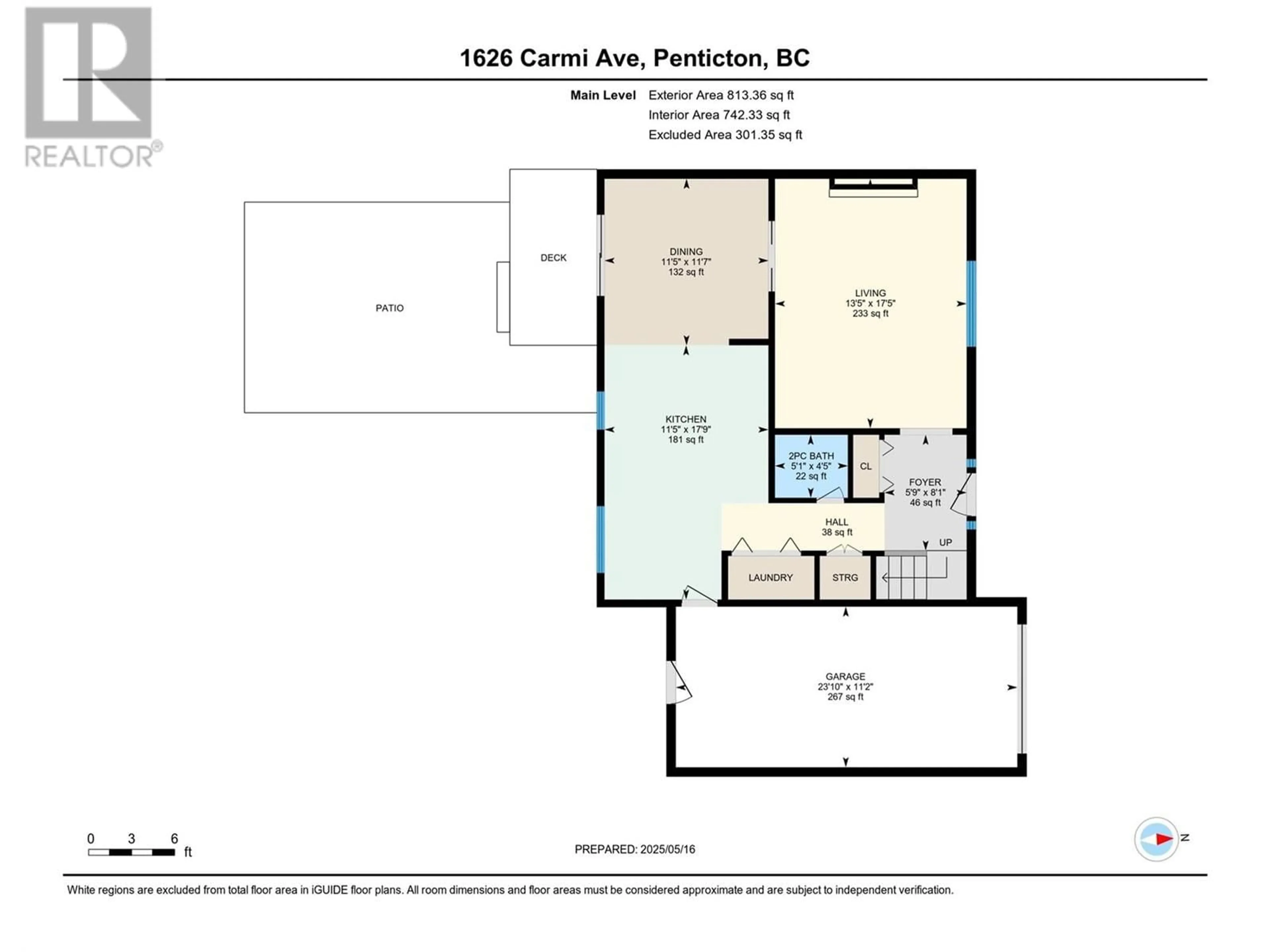 Floor plan for 1626 CARMI AVENUE, Penticton British Columbia V2A6M8