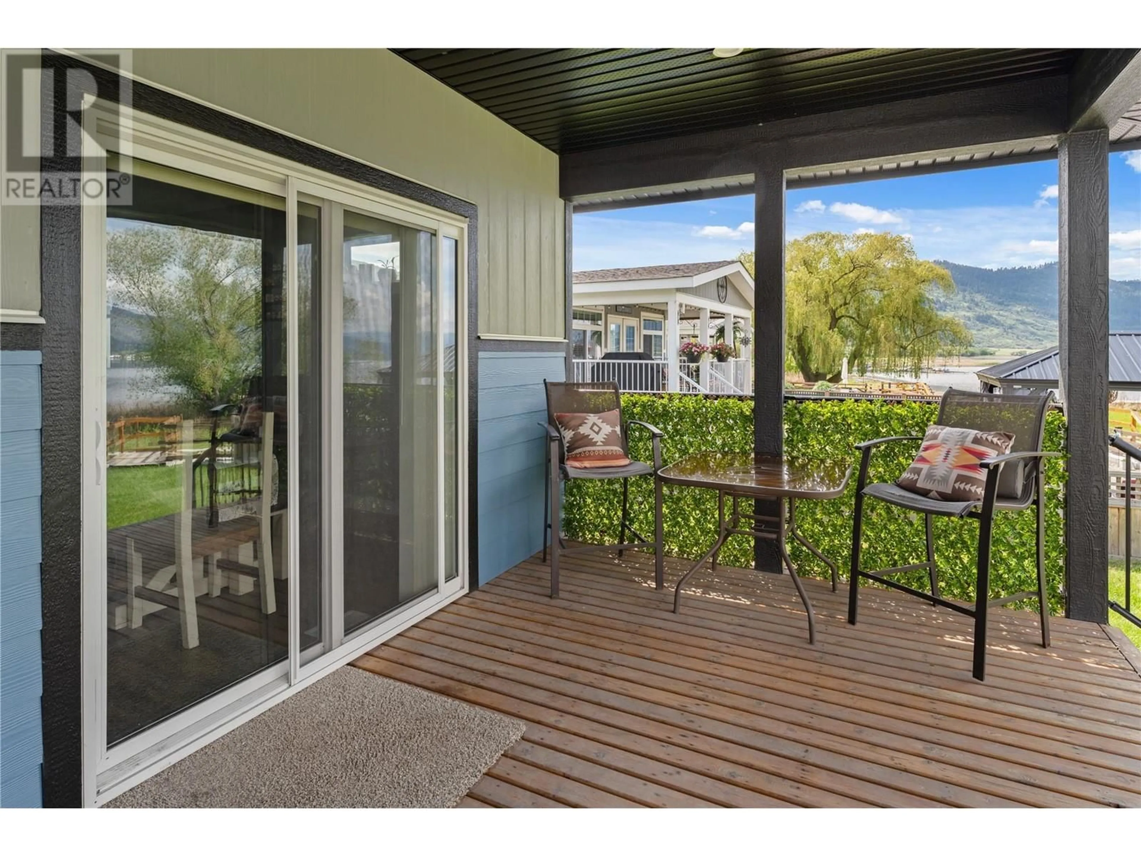 Patio, water/lake/river/ocean view for 128 - 63 ANTOINE ROAD, Vernon British Columbia V1H2A3