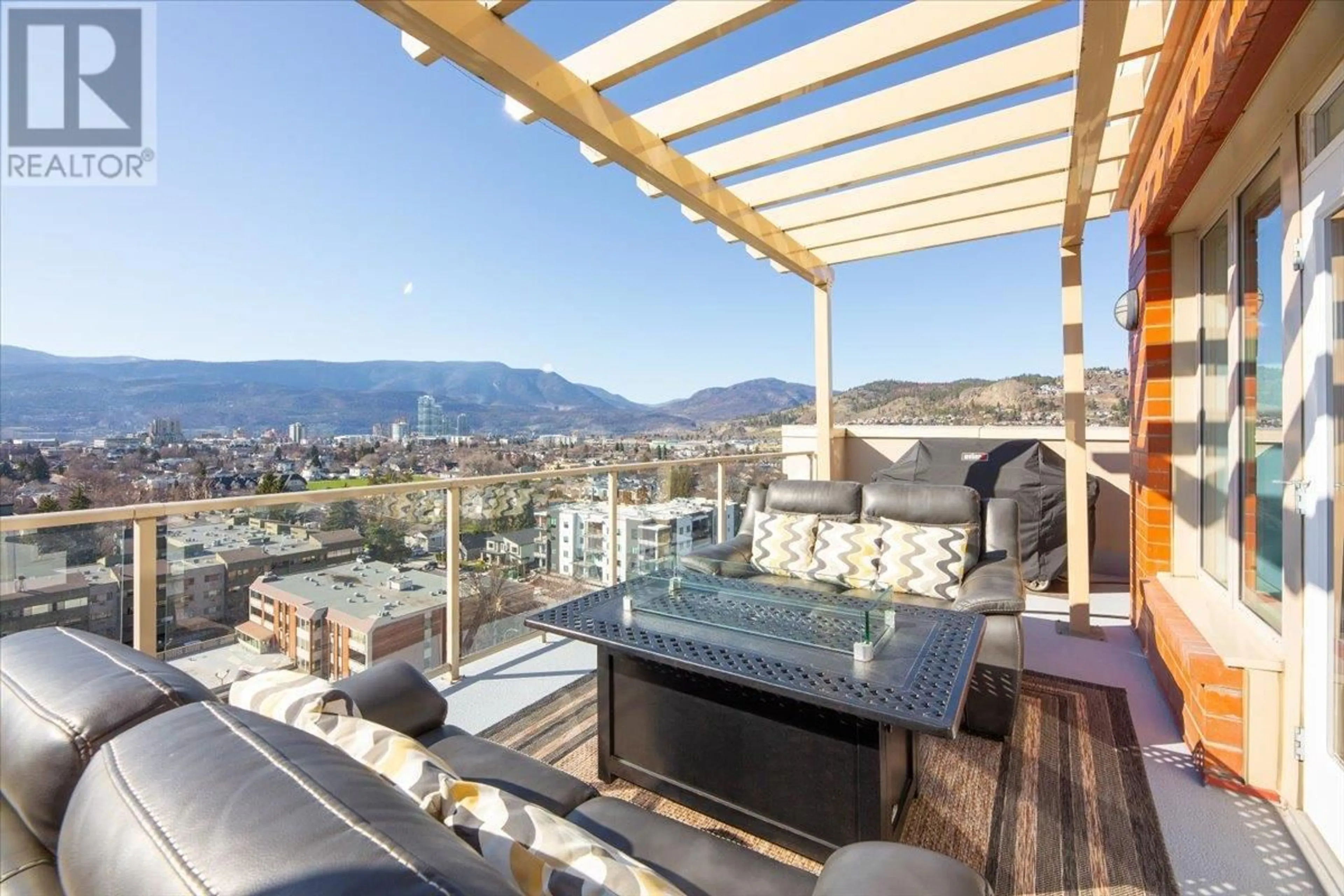 Patio, mountain view for 1209 - 1160 BERNARD AVENUE, Kelowna British Columbia V1Y6R2