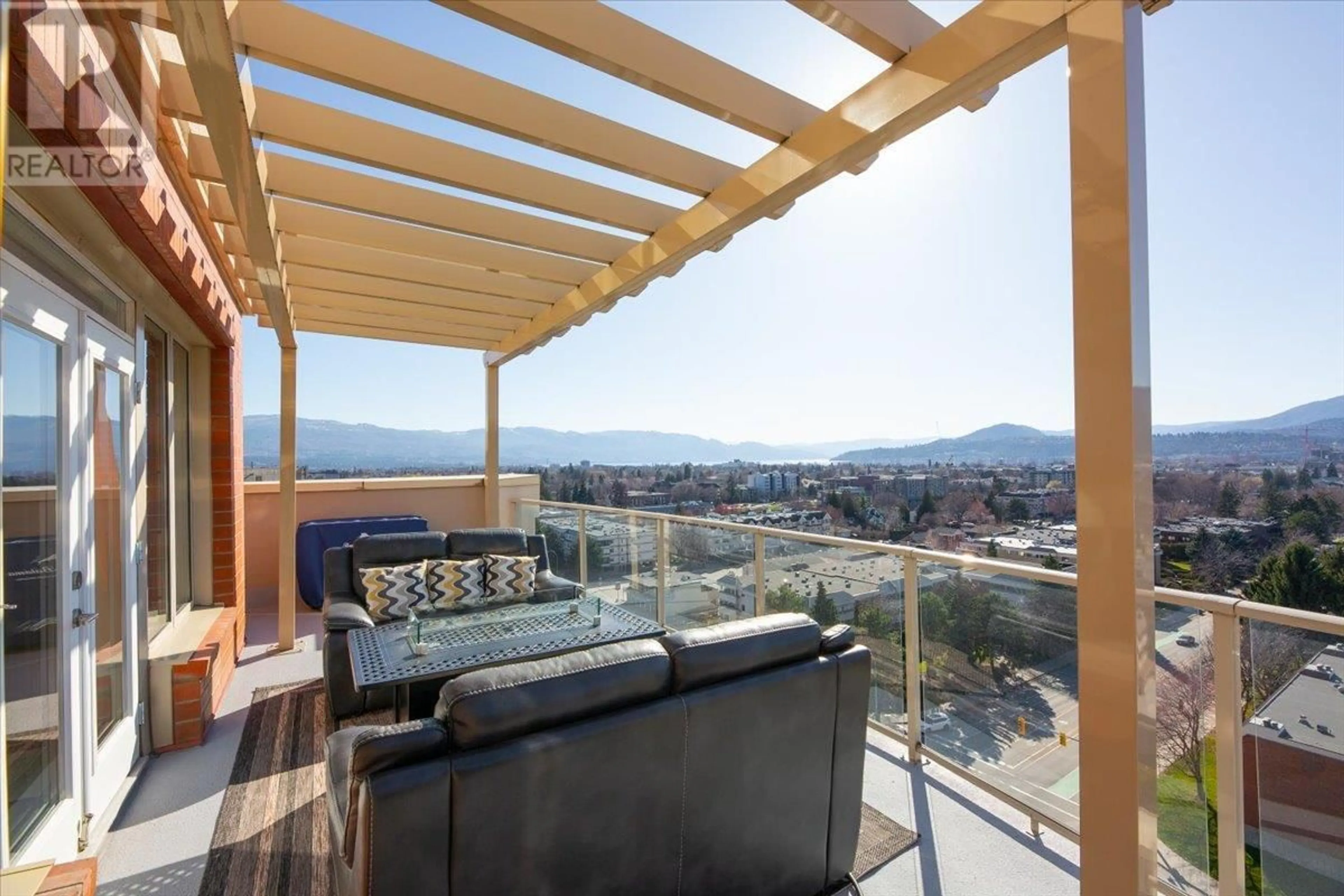 Patio, mountain view for 1209 - 1160 BERNARD AVENUE, Kelowna British Columbia V1Y6R2