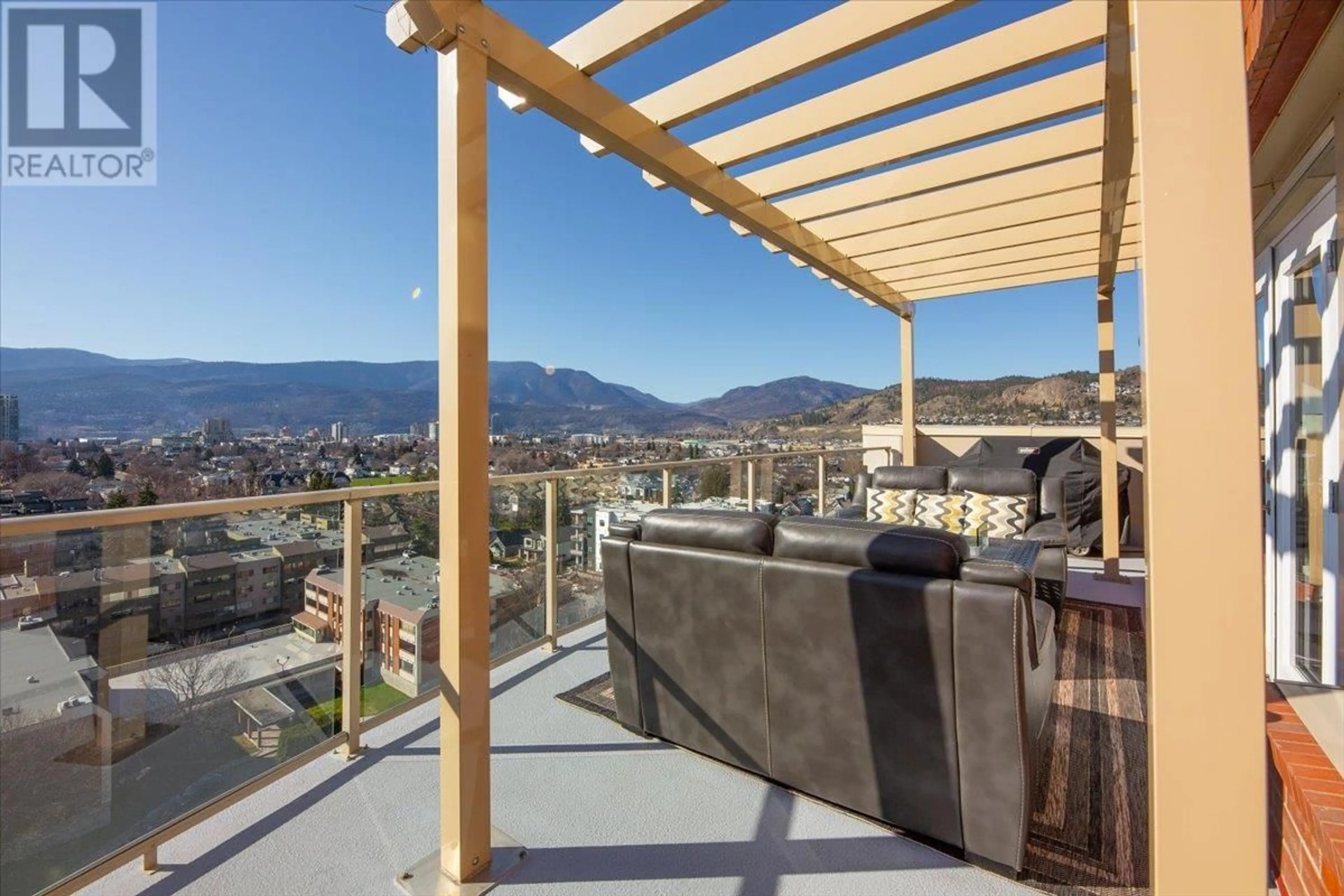 Patio, mountain view for 1209 - 1160 BERNARD AVENUE, Kelowna British Columbia V1Y6R2