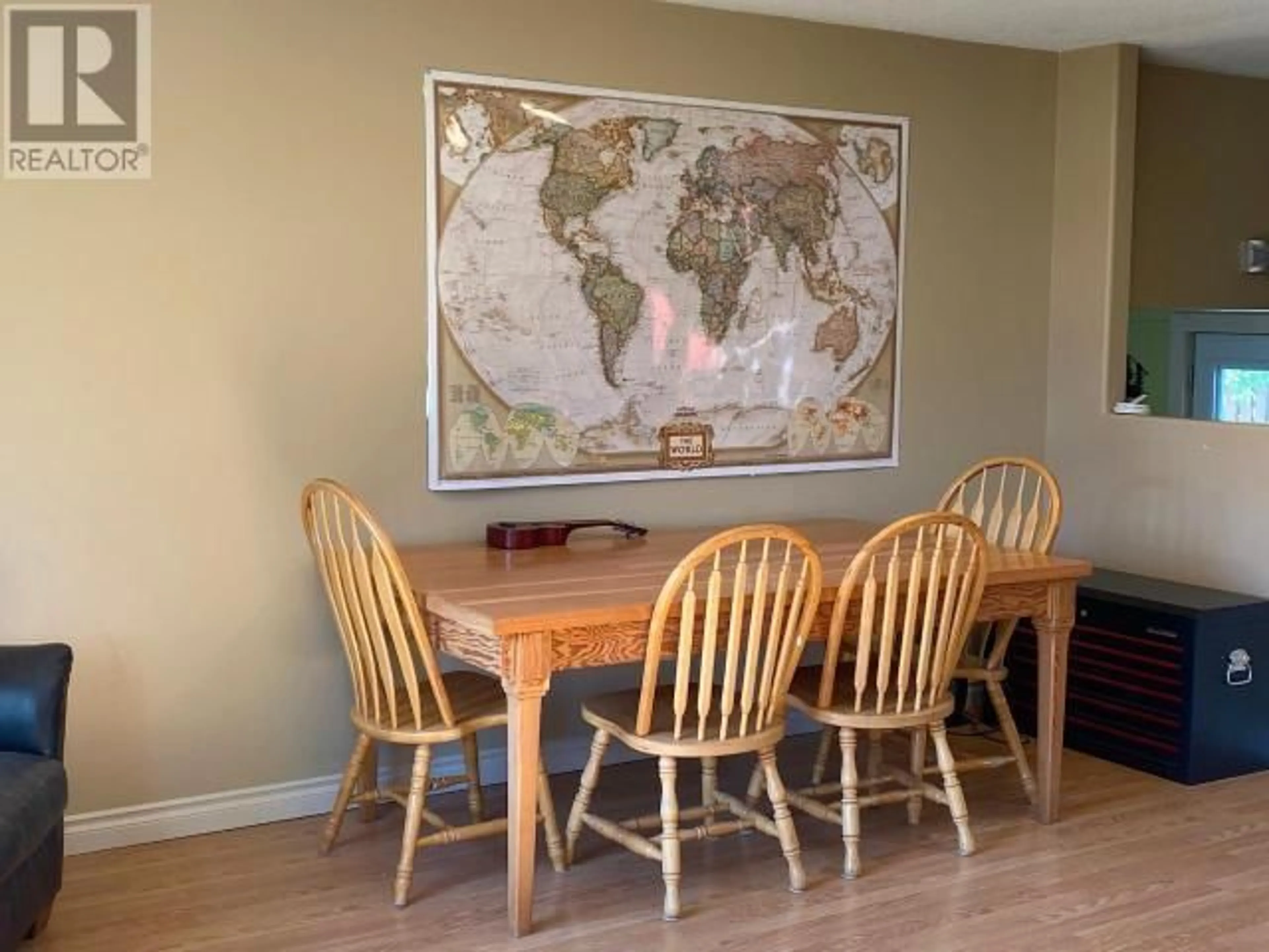 Dining room, wood/laminate floor for 361 HELMCKEN STREET, Clearwater British Columbia V0E1N1