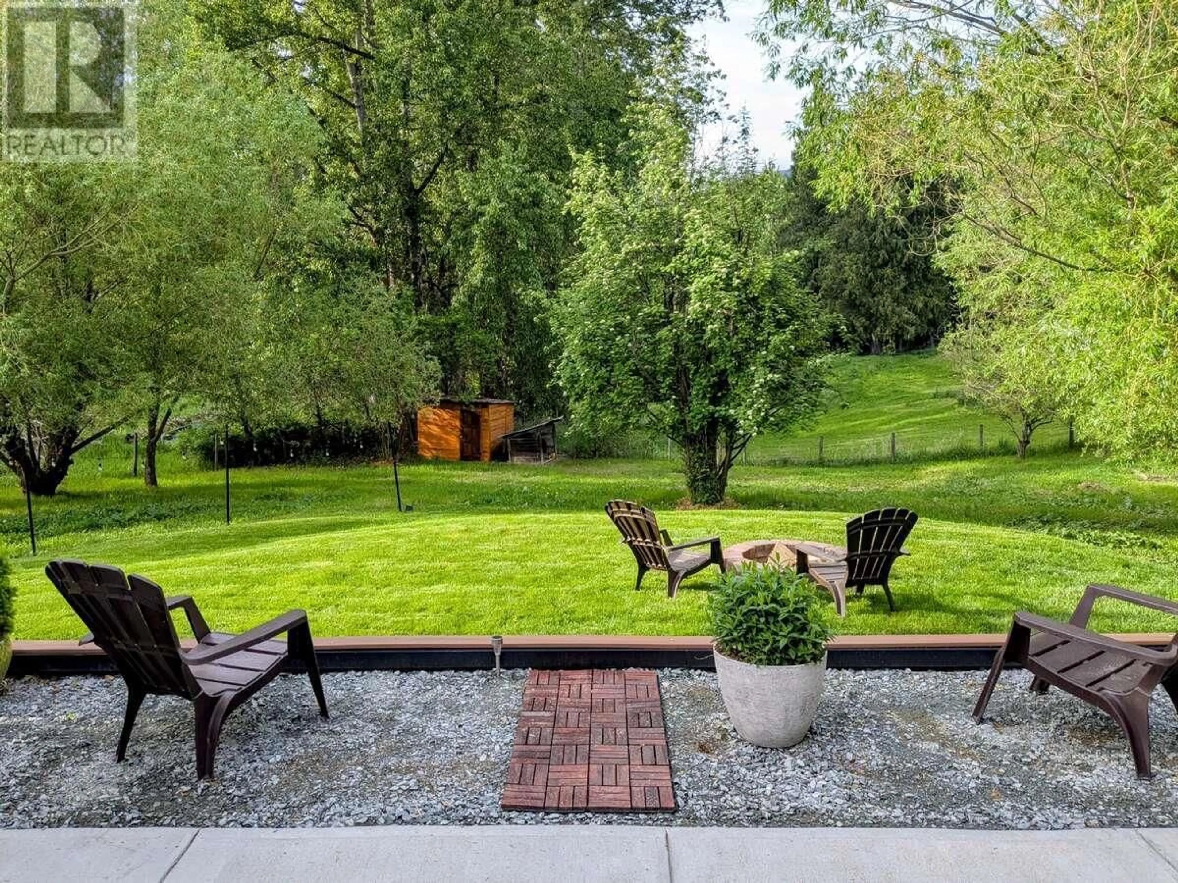 Patio, forest/trees view for 4152 51 STREET, Canyon British Columbia V0B1C1