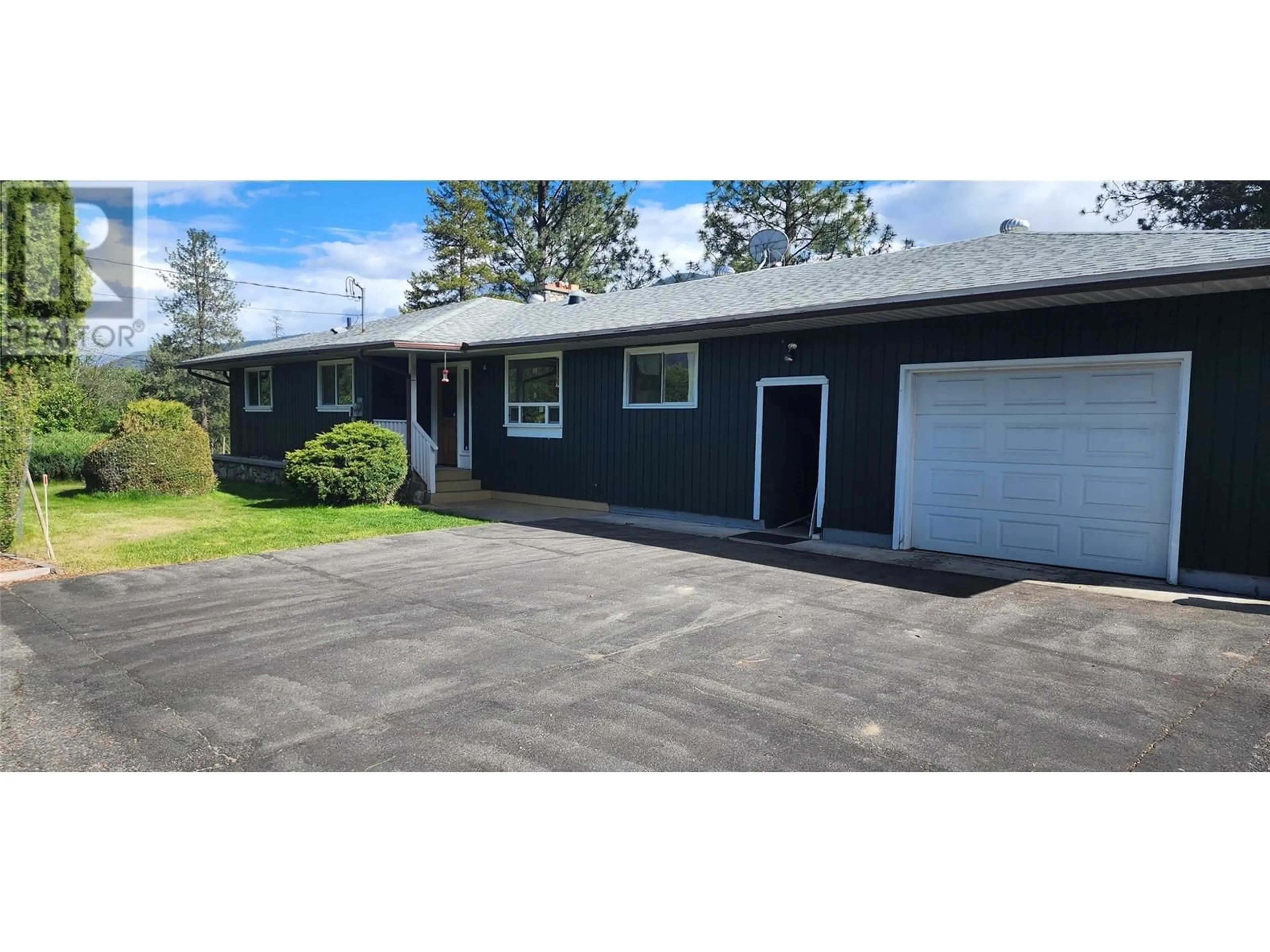 A pic from outside/outdoor area/front of a property/back of a property/a pic from drone, street for 3250 HALL FRONTAGE ROAD, Grand Forks British Columbia V0H1H5