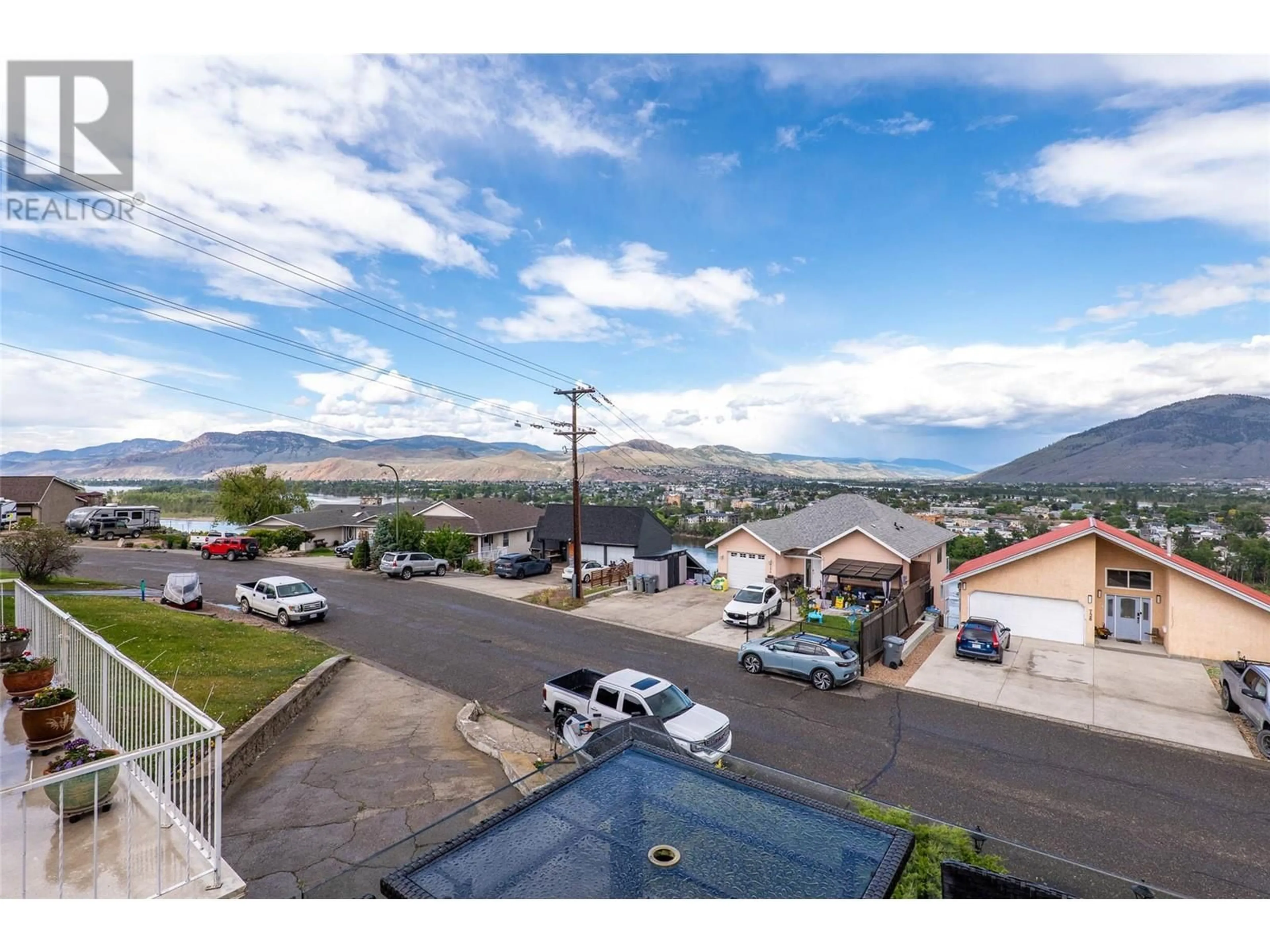 A pic from outside/outdoor area/front of a property/back of a property/a pic from drone, mountain view for 727 CHAPARRAL PLACE, Kamloops British Columbia V2C5Y3