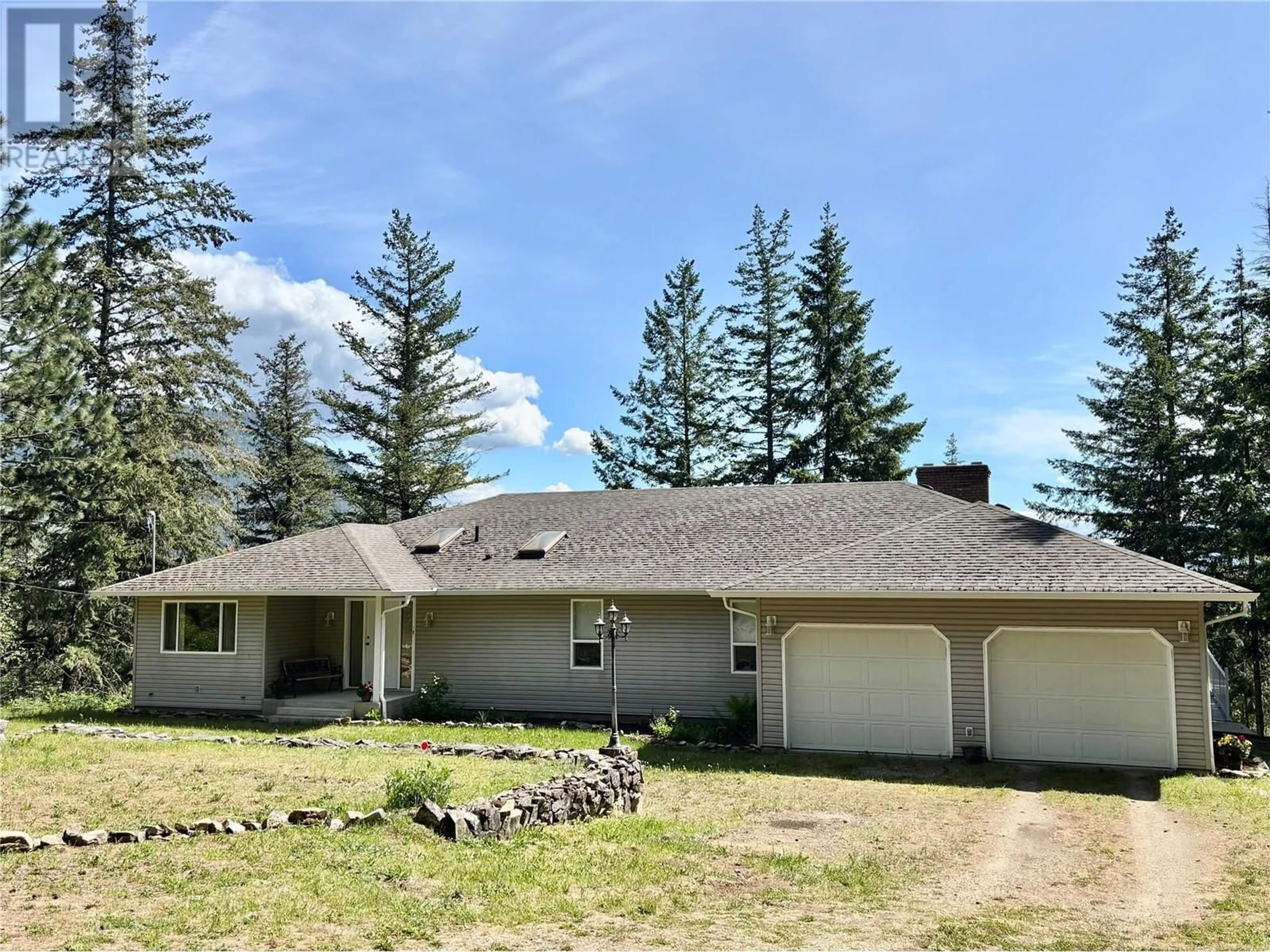 A pic from outside/outdoor area/front of a property/back of a property/a pic from drone, mountain view for 1611 TAPPEN NOTCH HILL ROAD, Tappen British Columbia V0E2X0
