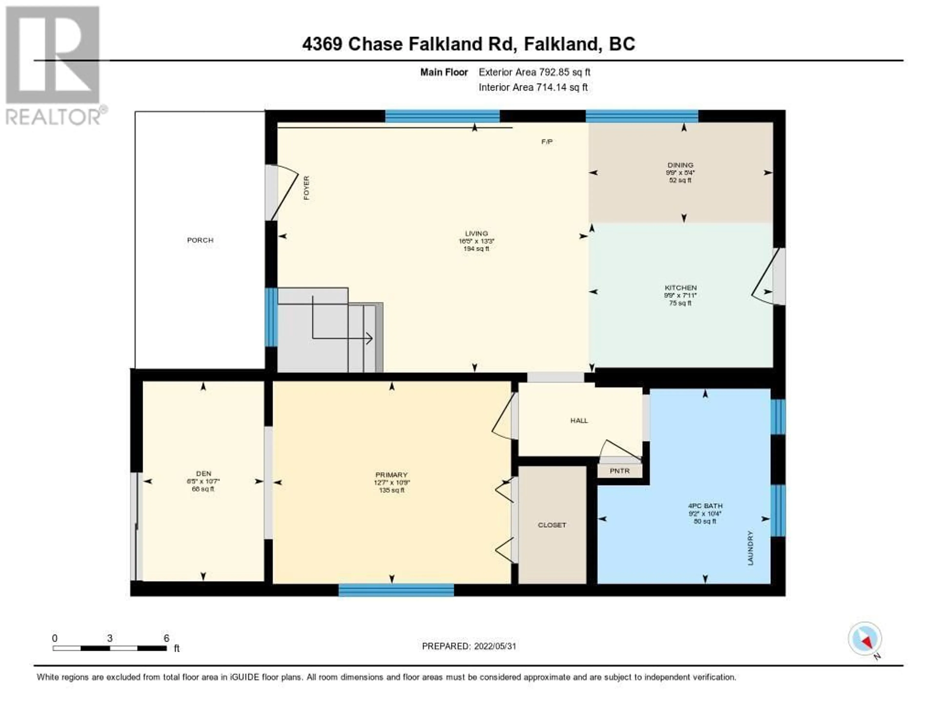 Floor plan for 4369 CHASE FALKLAND ROAD, Falkland British Columbia V0E1W1