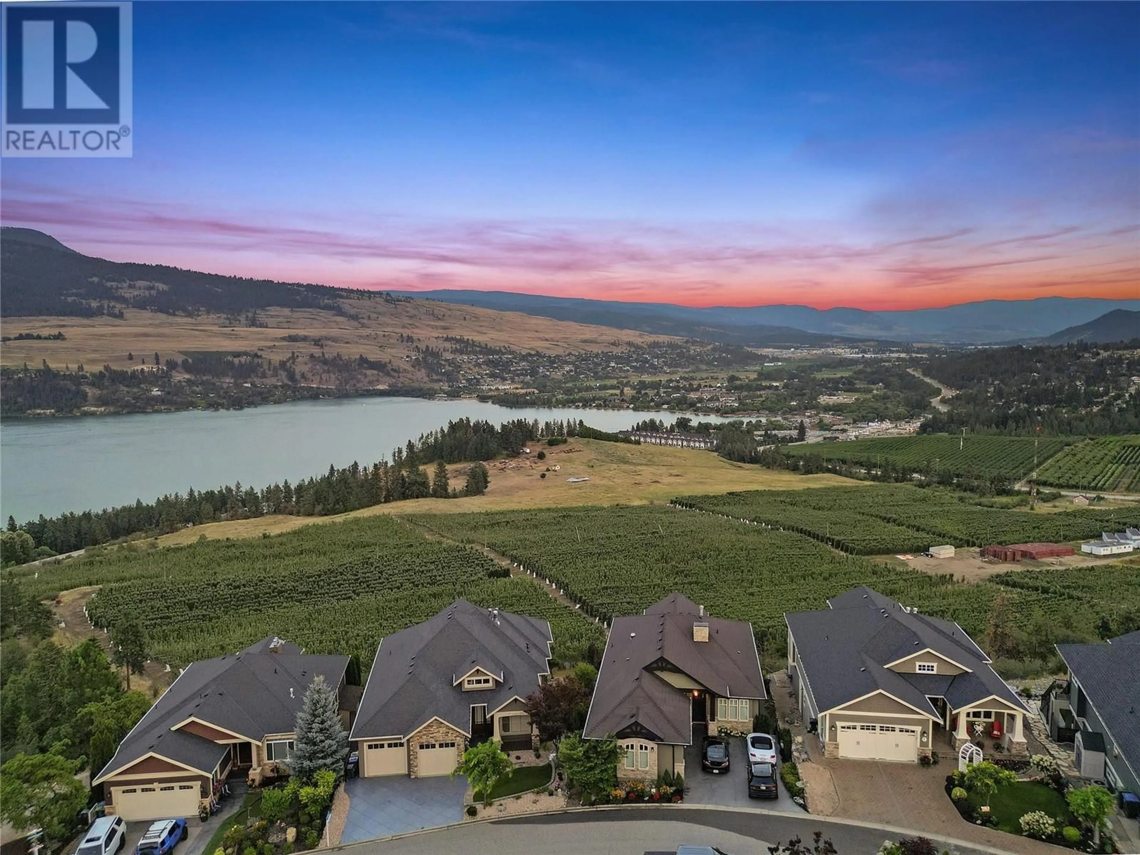 A pic from outside/outdoor area/front of a property/back of a property/a pic from drone, water/lake/river/ocean view for 2602 LAKE BREEZE COURT, Lake Country British Columbia V4V2N1
